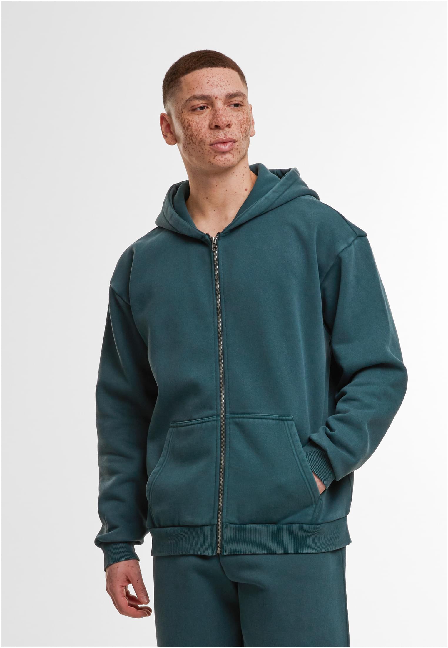 Vintage Heavy Zip Hoodie bottlegreen | bottlegreen