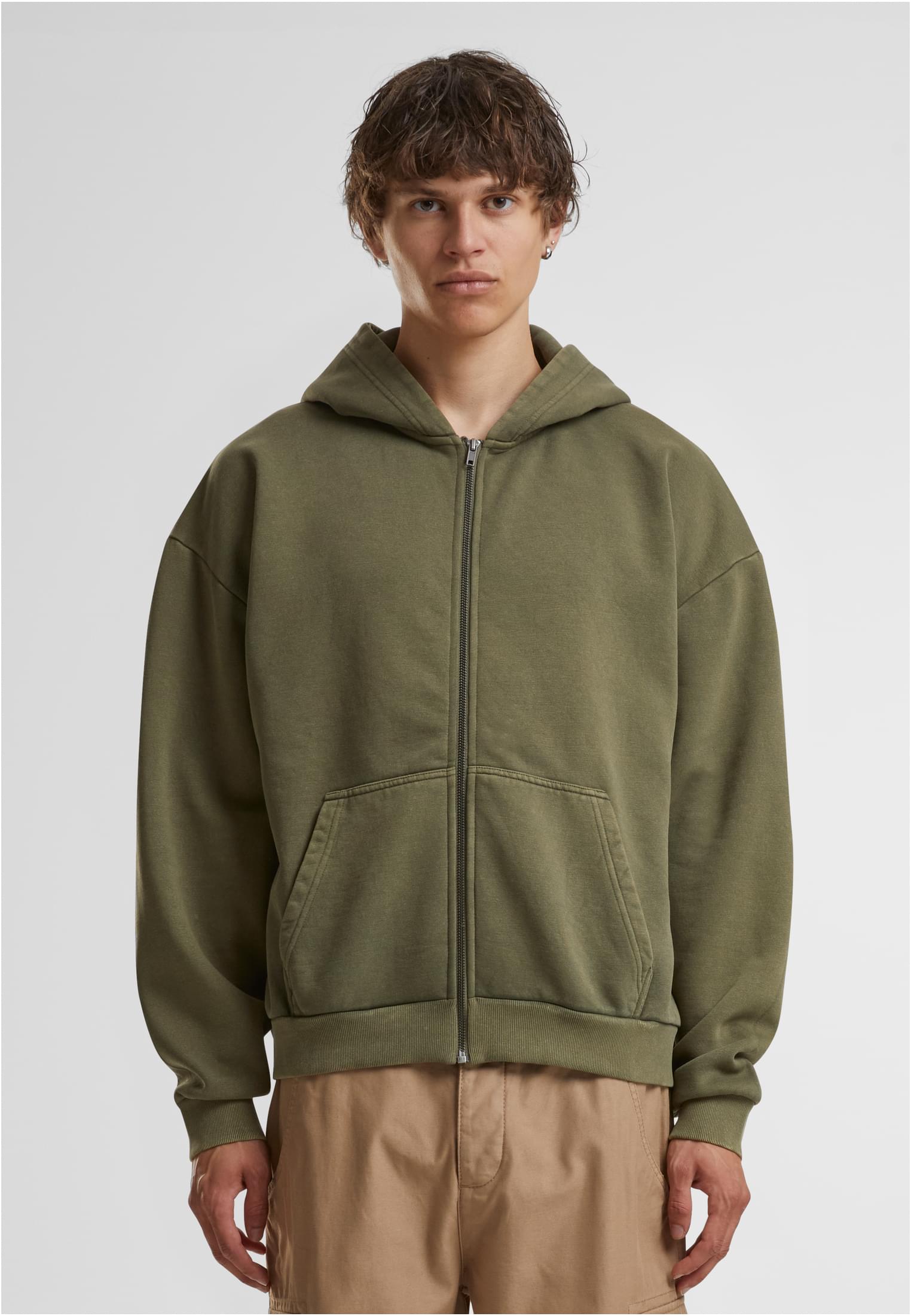 Vintage Heavy Zip Hoodie warmkhaki | warmkhaki