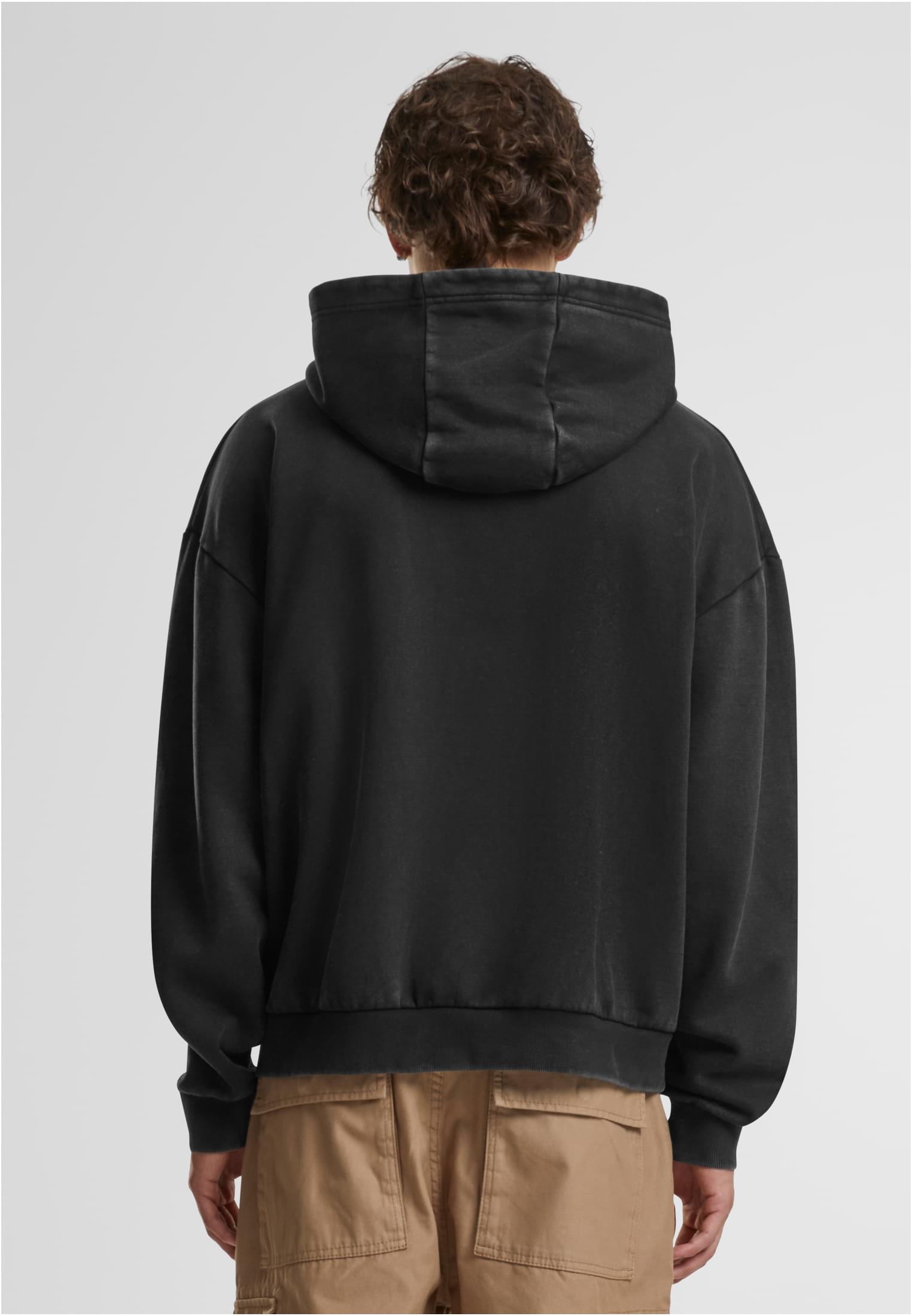 Vintage Heavy Zip Hoodie black | black