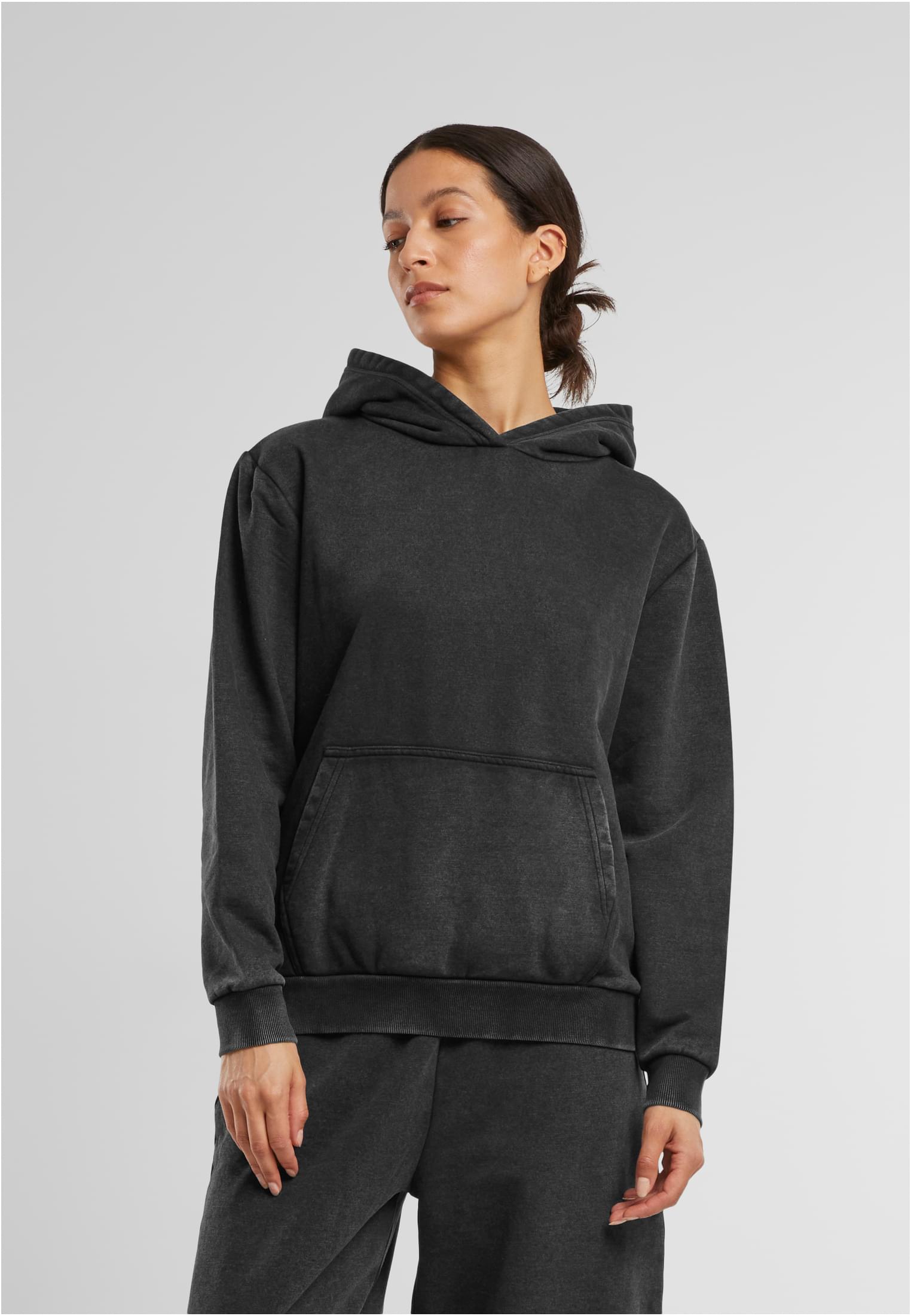 Ladies Vintage Heavy Hoody black | black