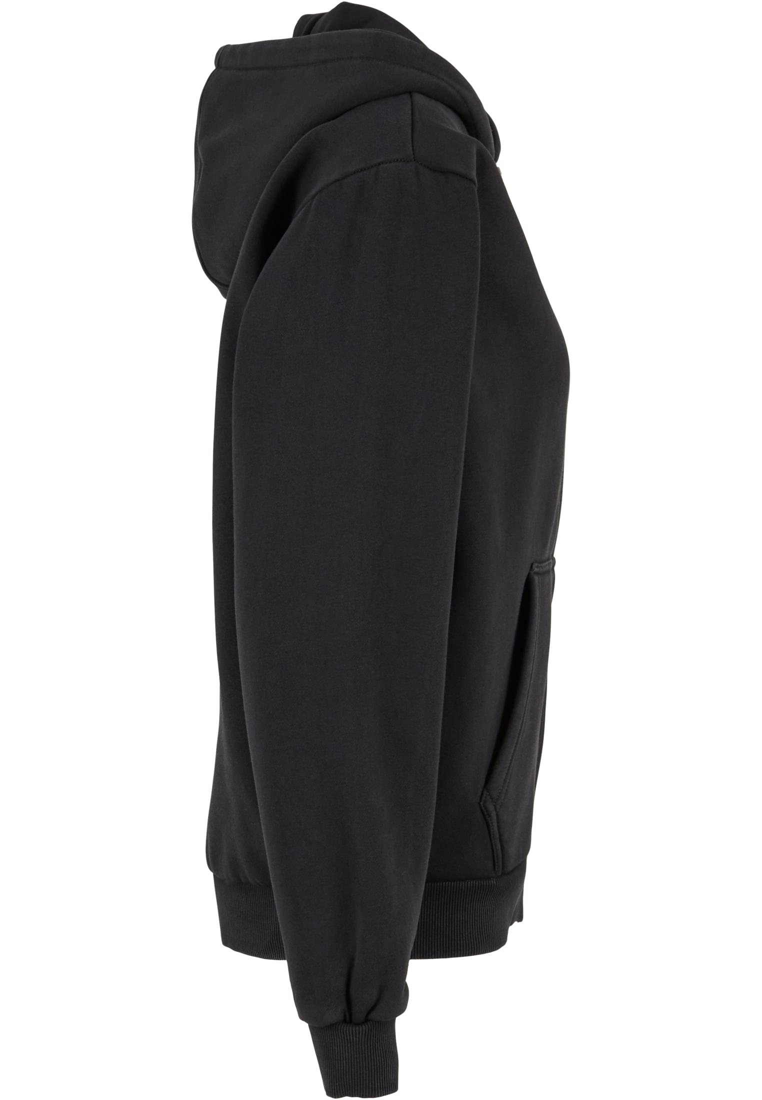Ladies Vintage Heavy Zip Hoody black | black