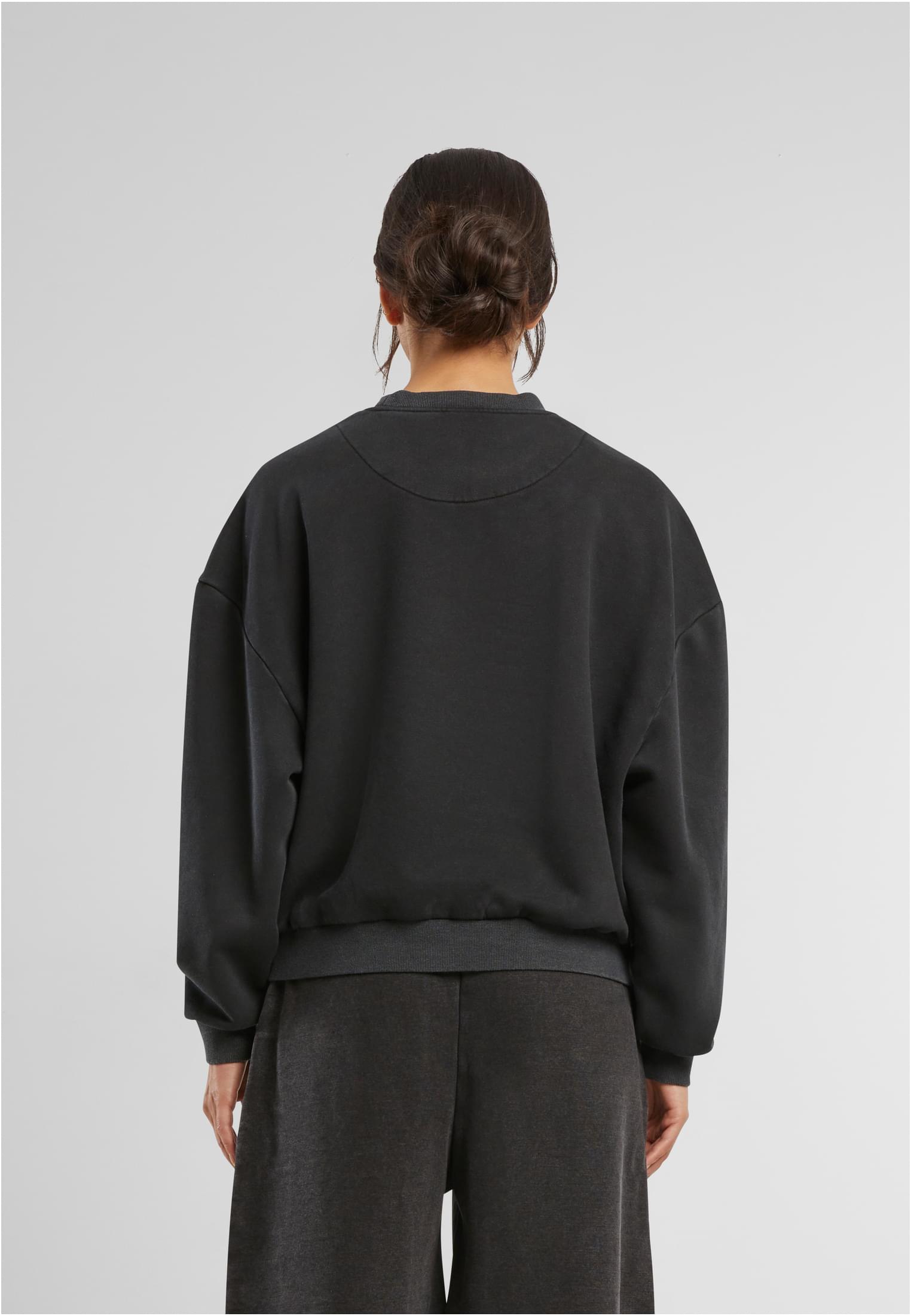 Ladies Vintage Heavy Crewneck black | black