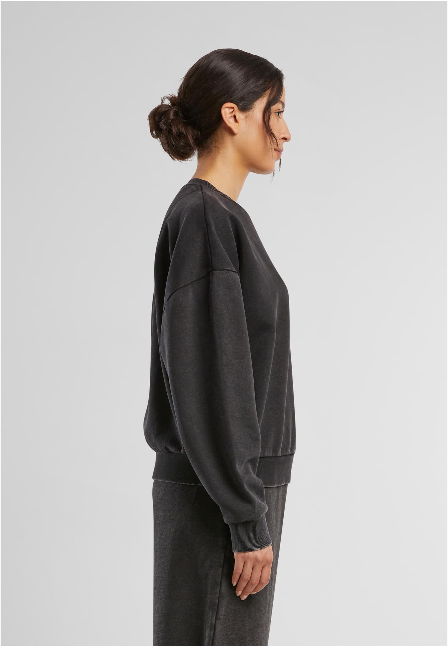 Ladies Vintage Heavy Crewneck black | black