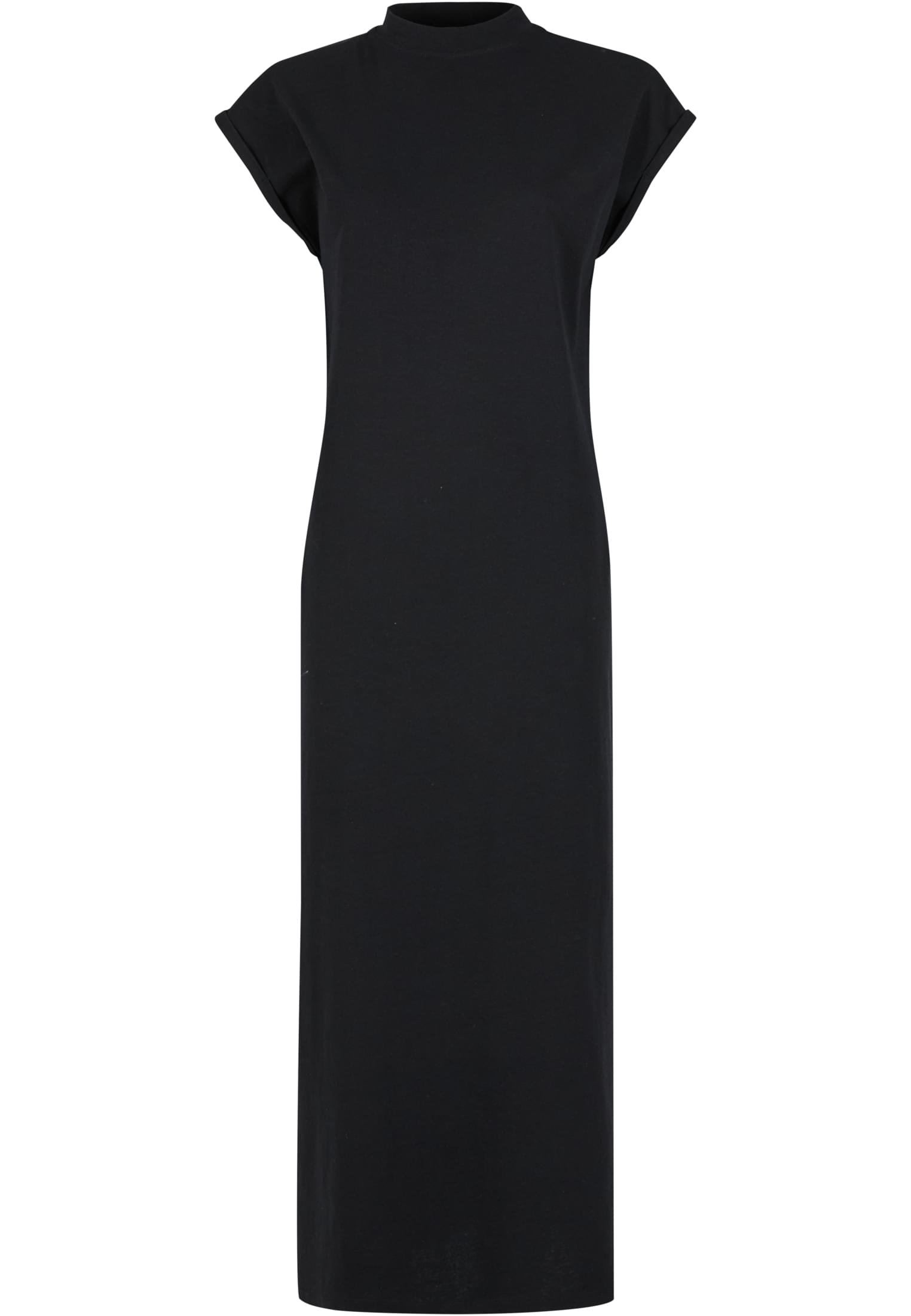 Ladies Long Extended Shoulder Dress black | black