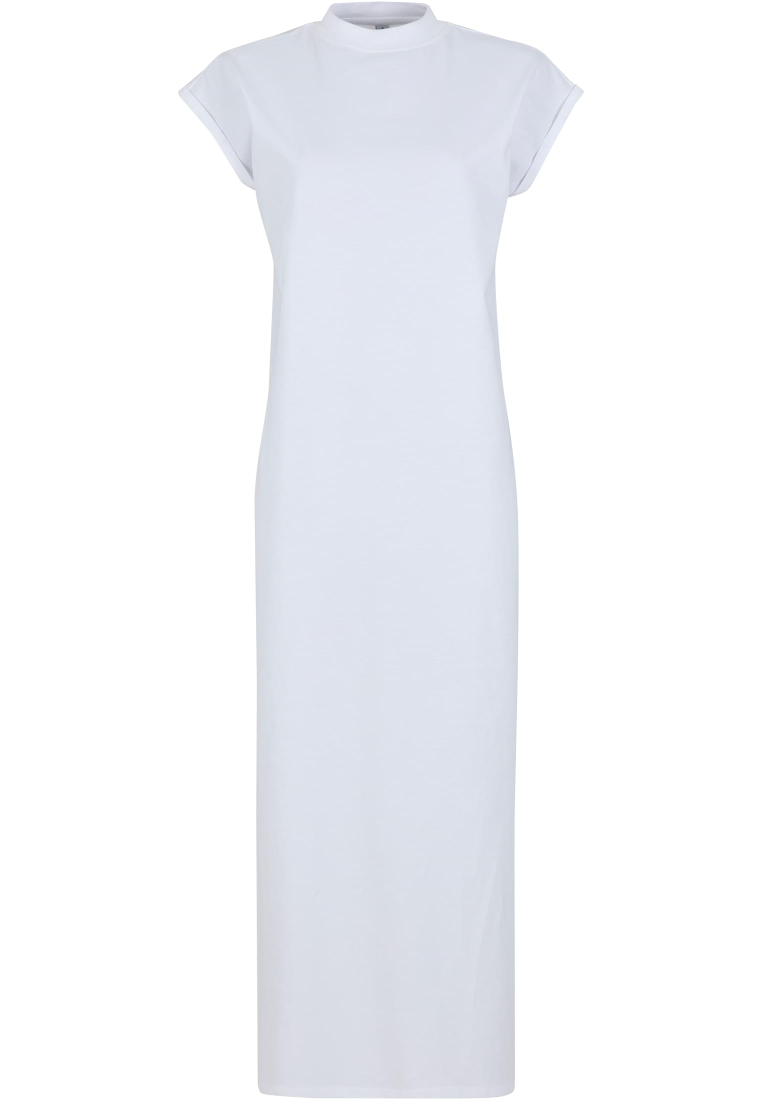 Ladies Long Extended Shoulder Dress white | white