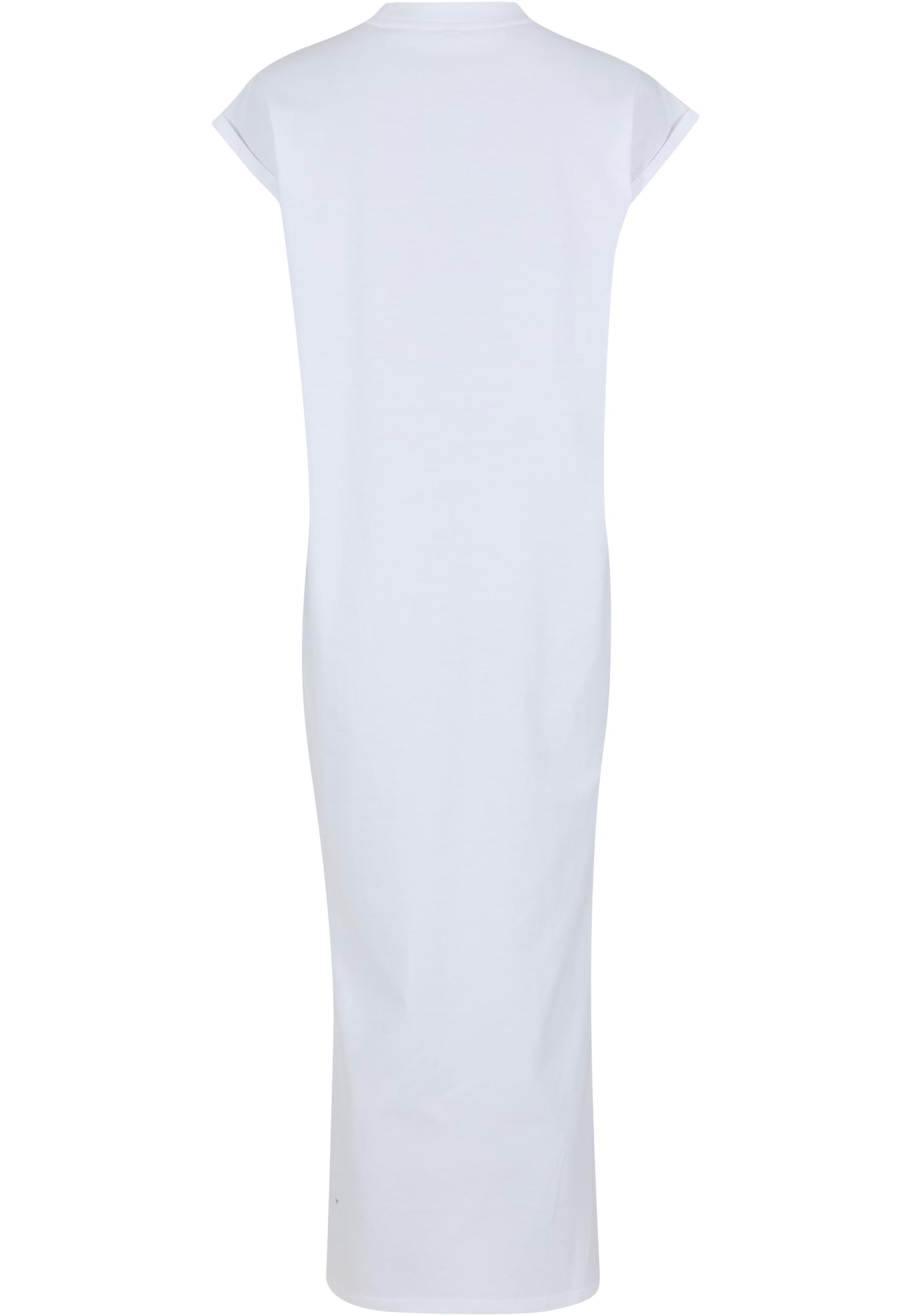 Ladies Long Extended Shoulder Dress white | white