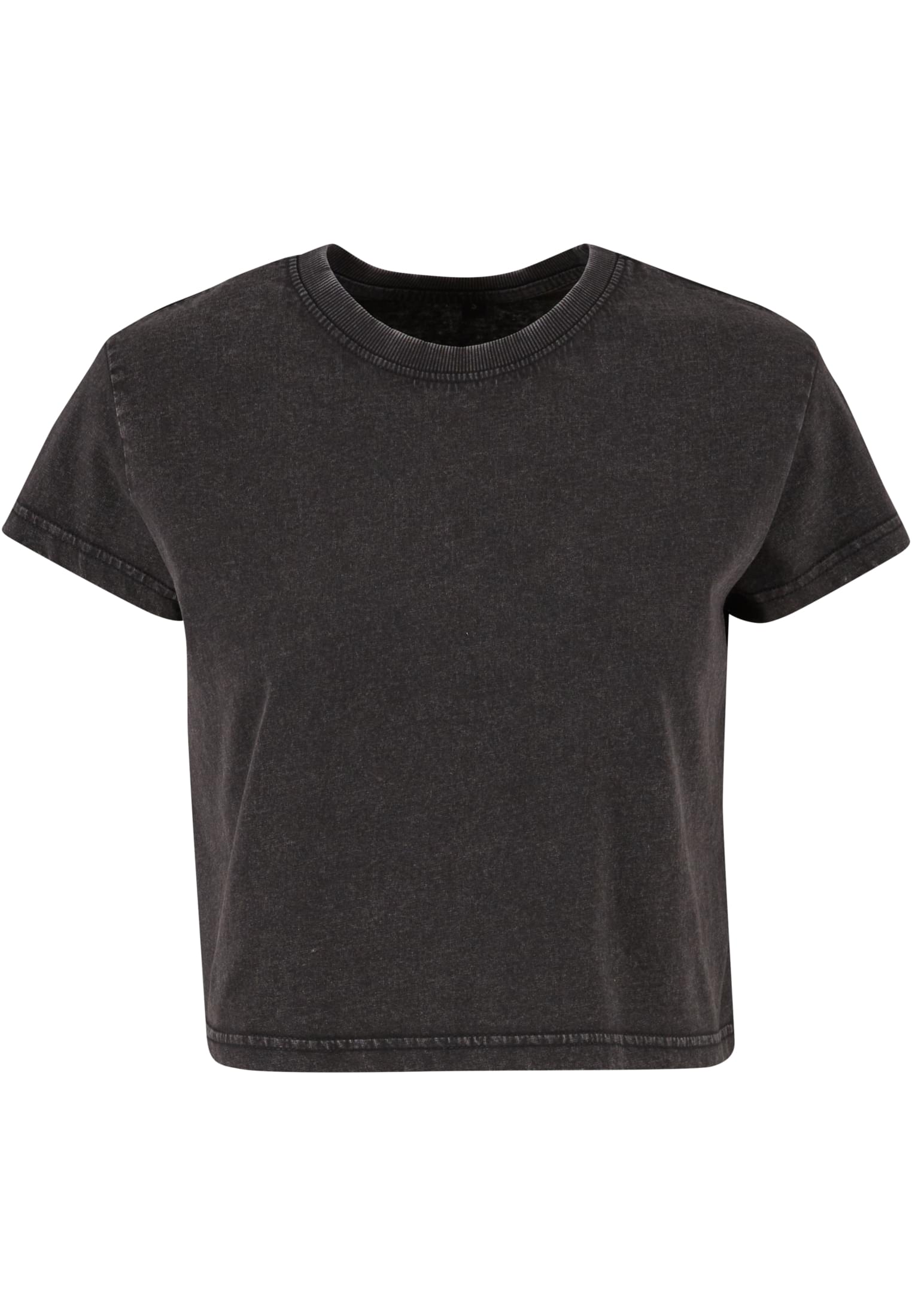 Ladies Vintage Cropped Tee black | black