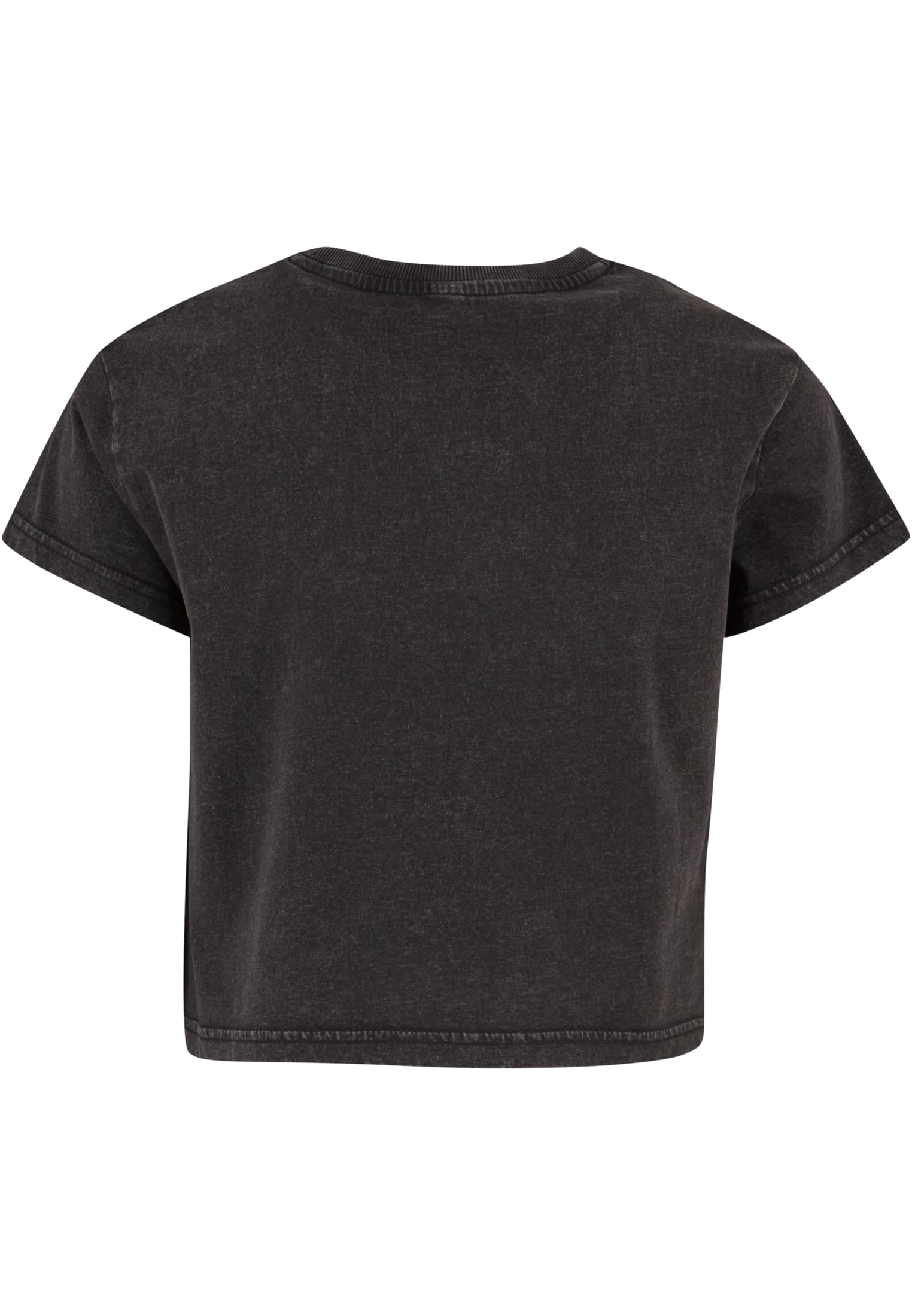 Ladies Vintage Cropped Tee black | black