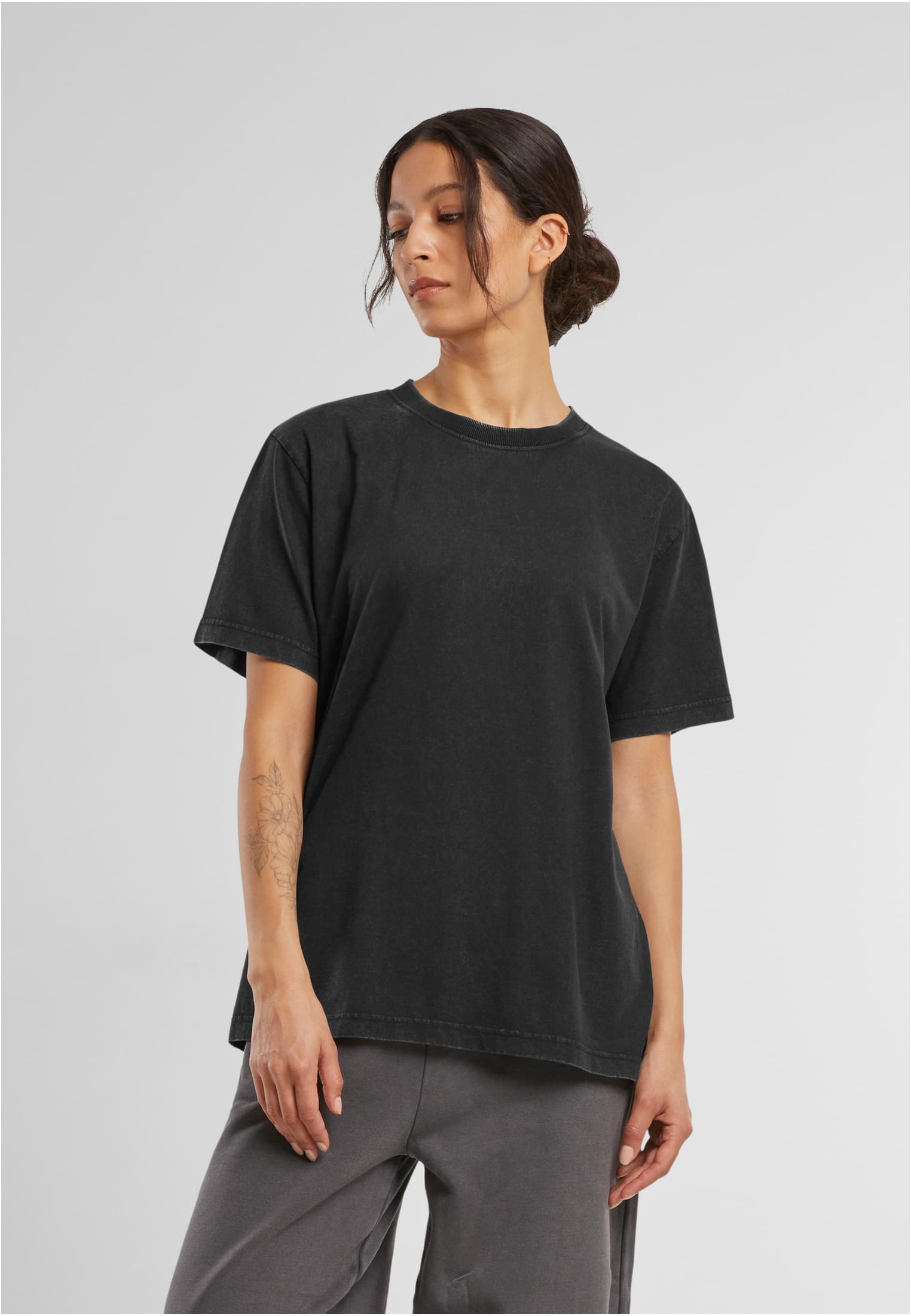 Ladies Vintage Everyday Tee black | black