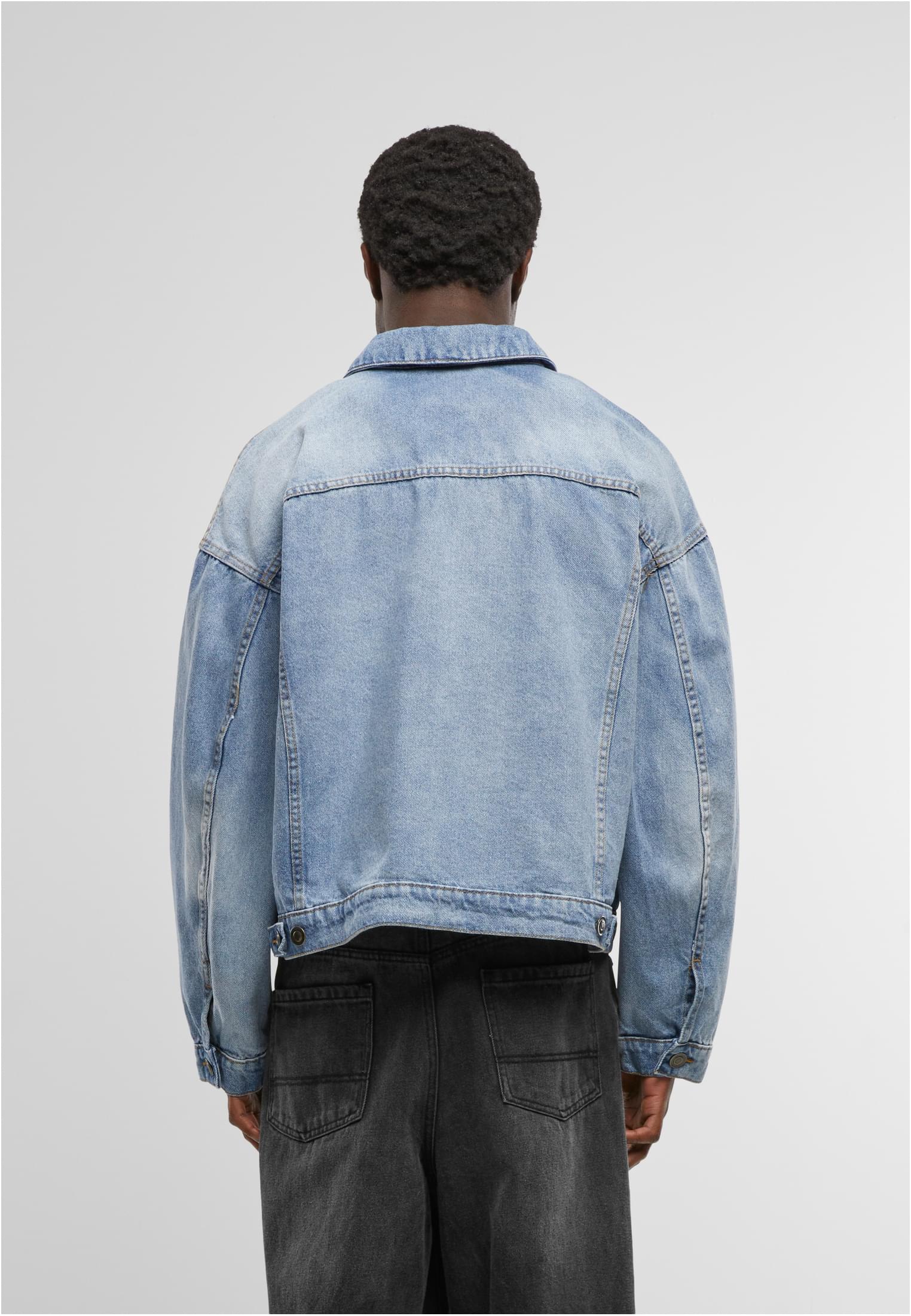 Heavy Ounce Boxy Denim Jacket new light blue washed | new light blue washed