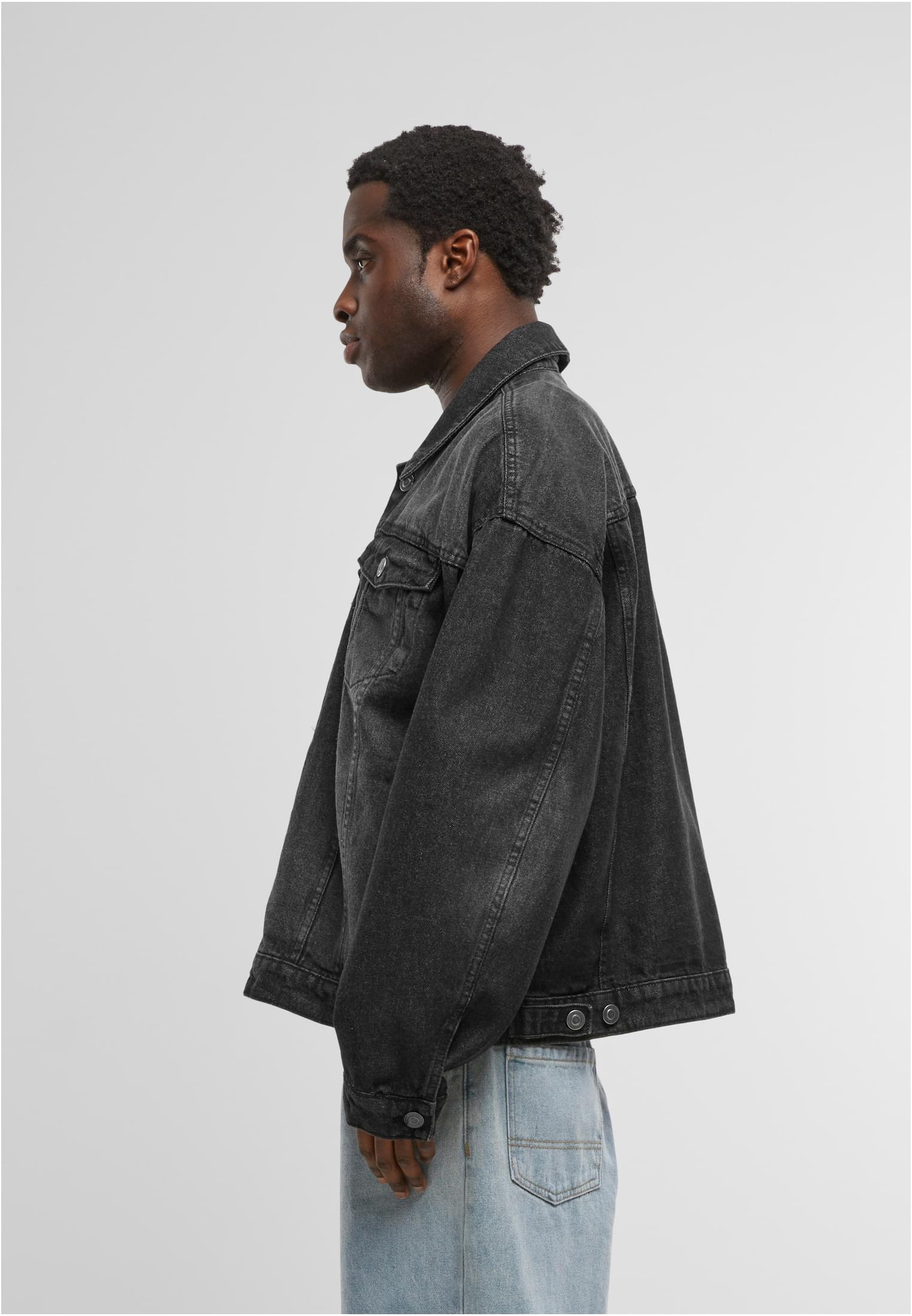 Heavy Ounce Boxy Denim Jacket black washed | black washed