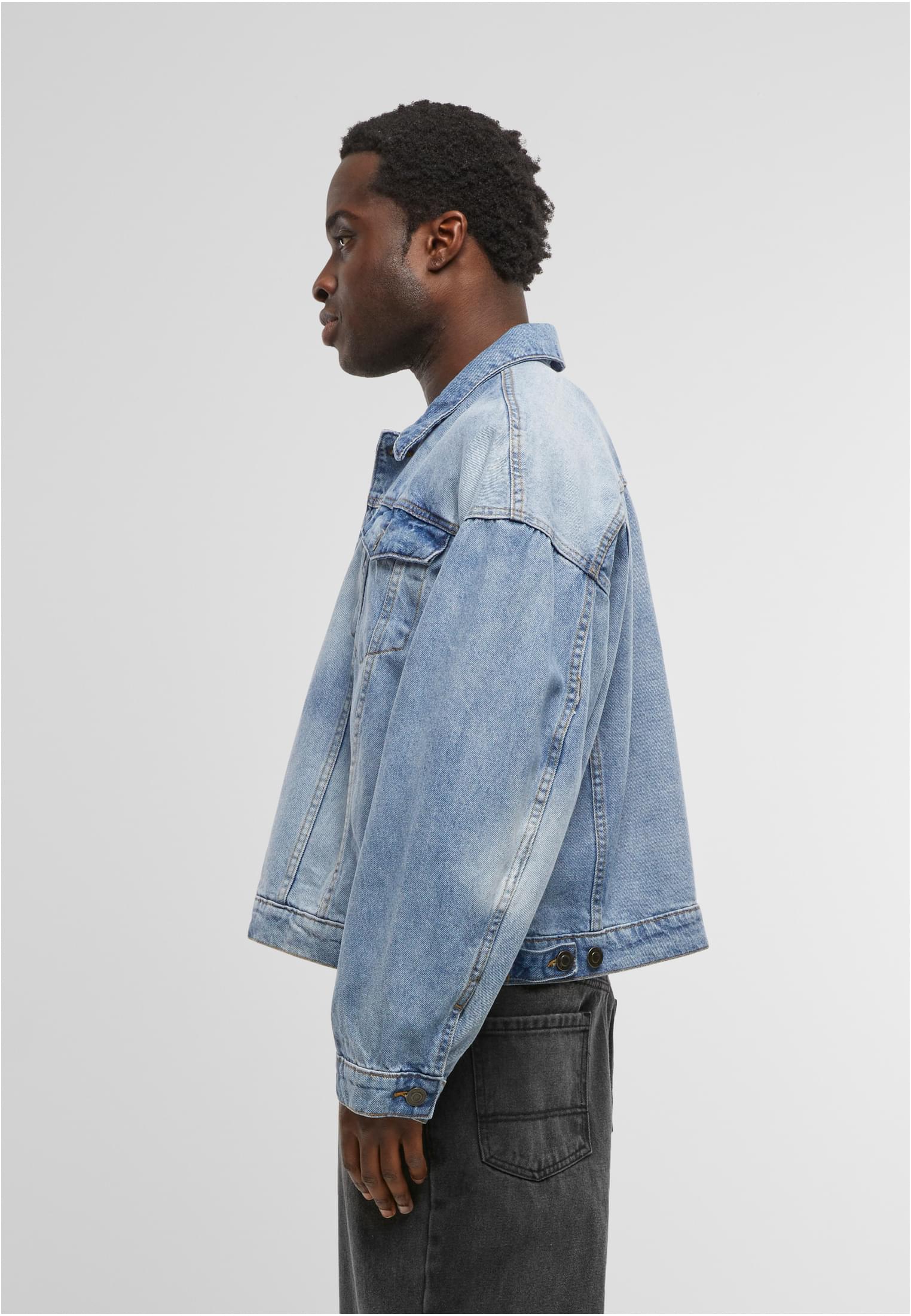 Heavy Ounce Boxy Denim Jacket new light blue washed | new light blue washed