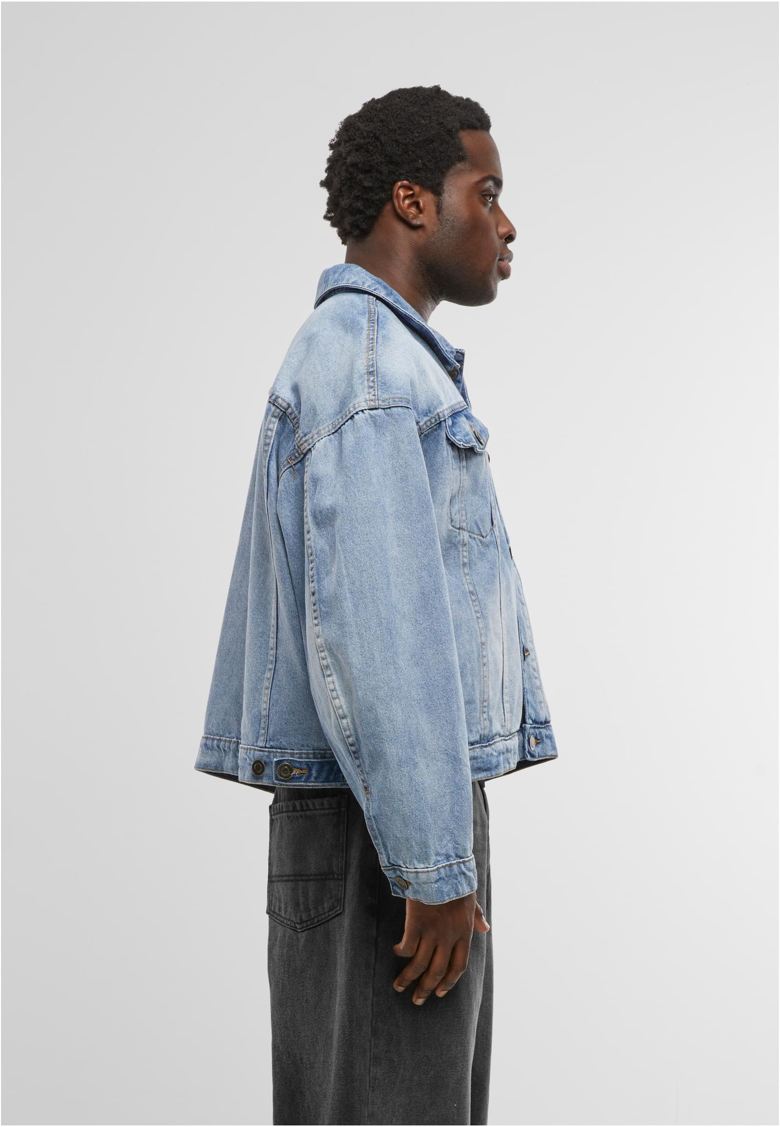 Heavy Ounce Boxy Denim Jacket new light blue washed | new light blue washed