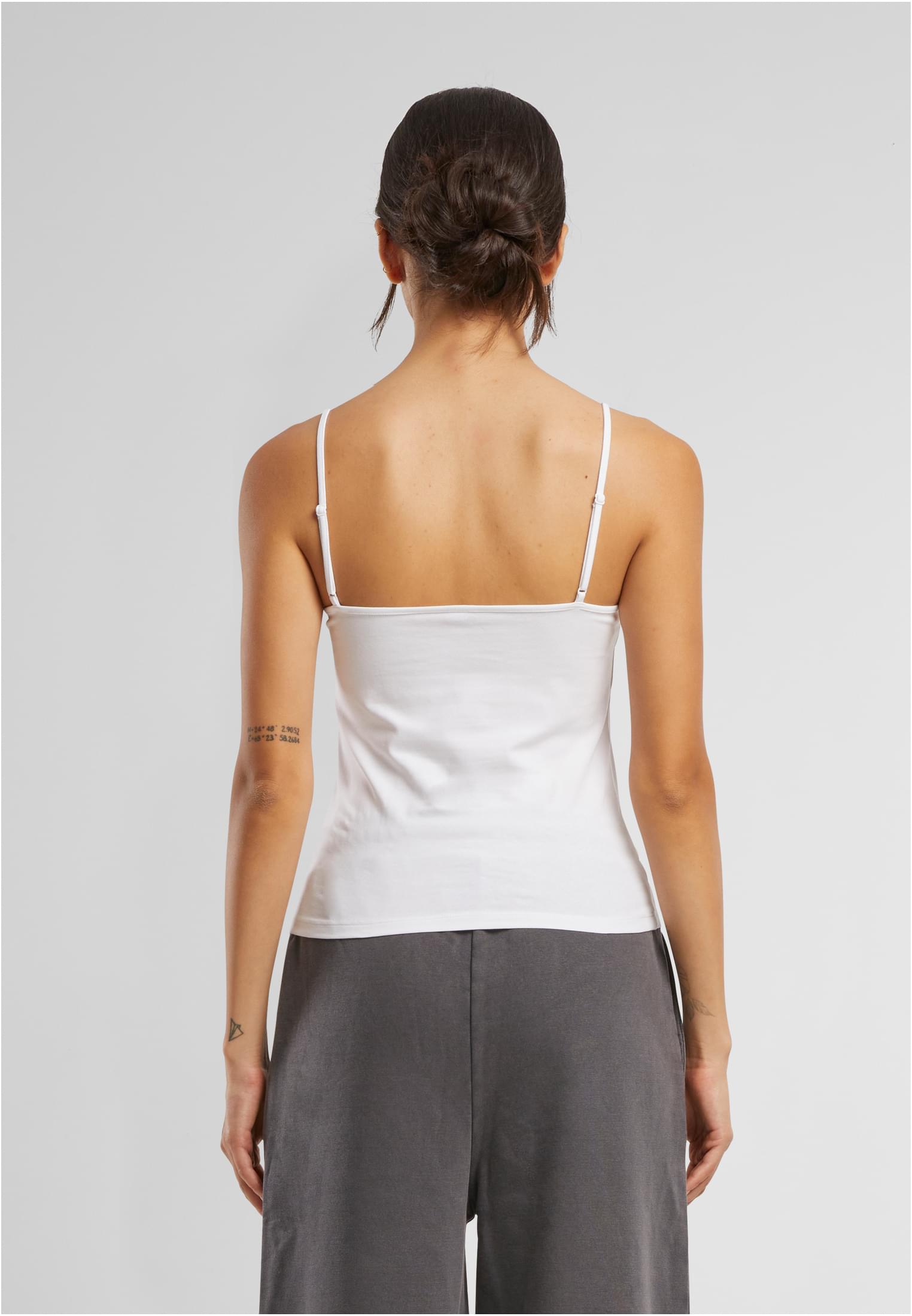 Ladies Stretch Jersey Short Slim Top white | white