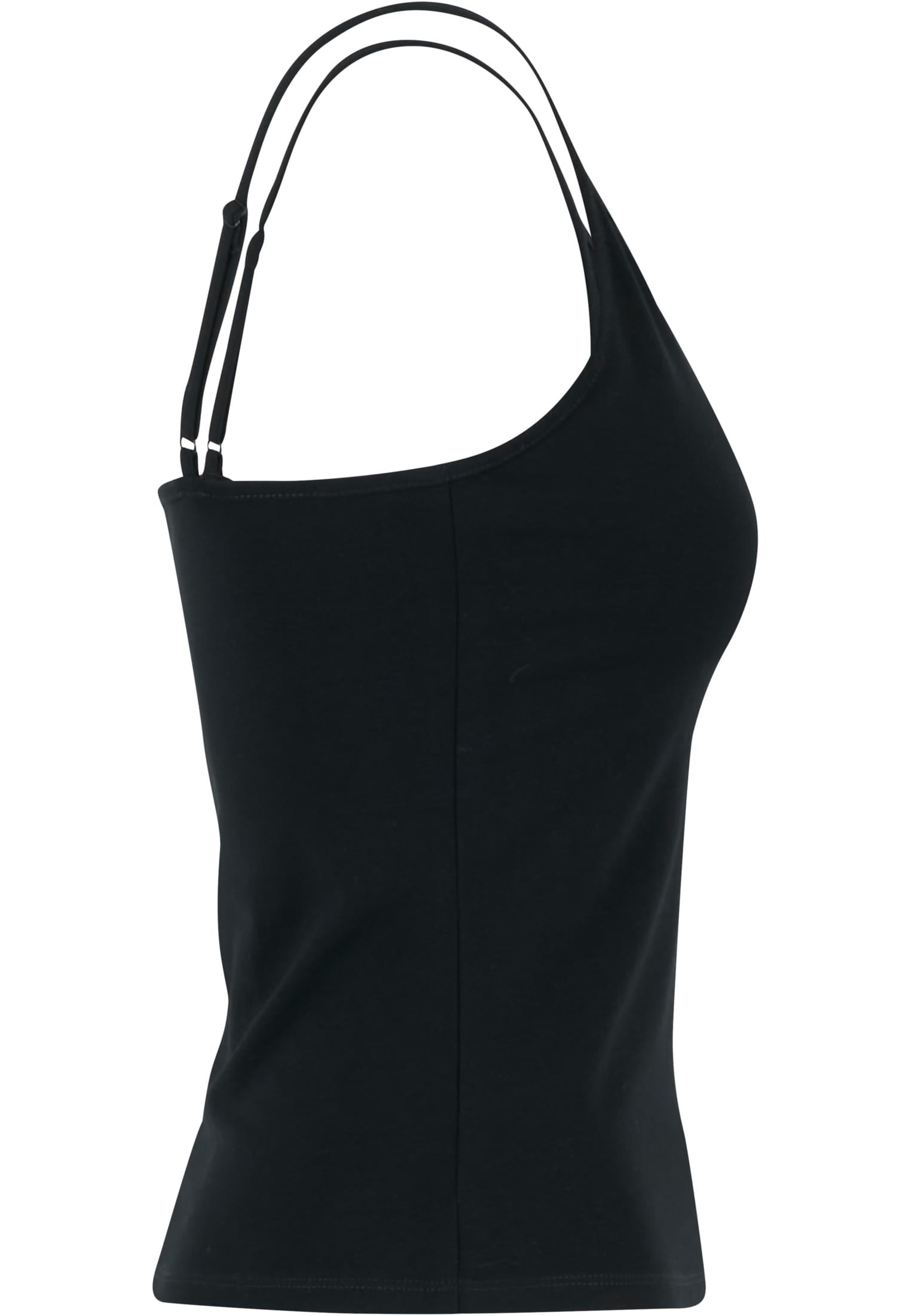 Ladies Stretch Jersey Short Slim Top black | black