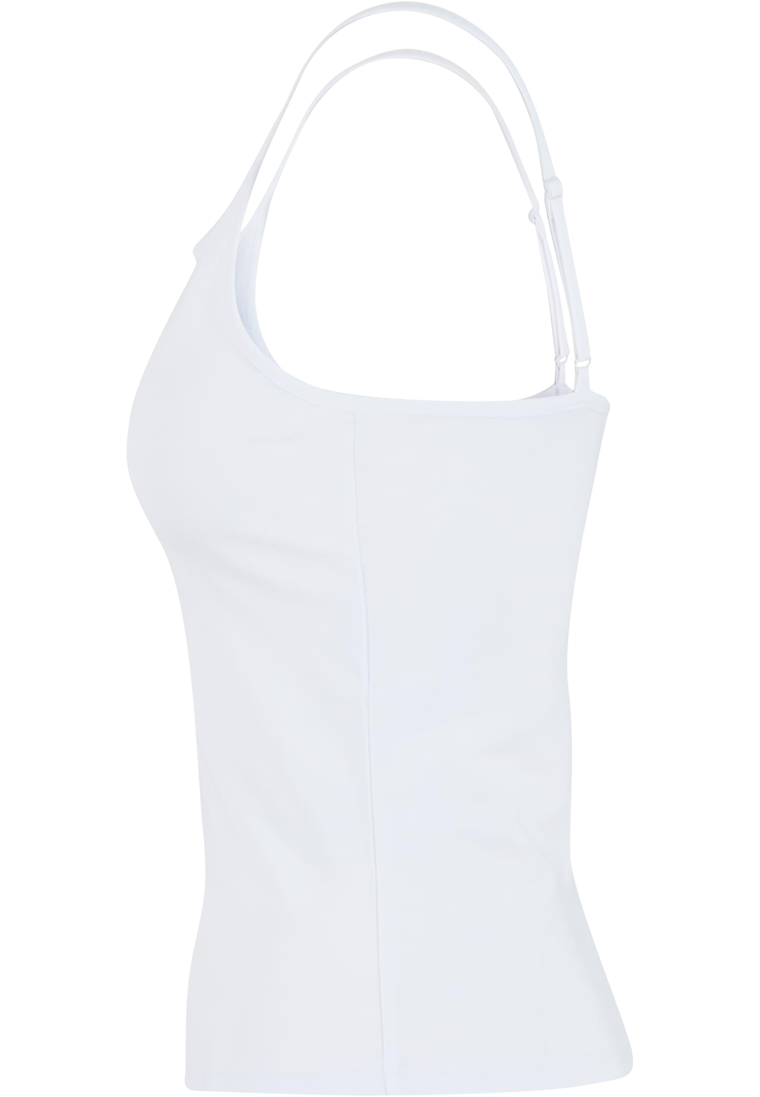 Ladies Stretch Jersey Short Slim Top white | white