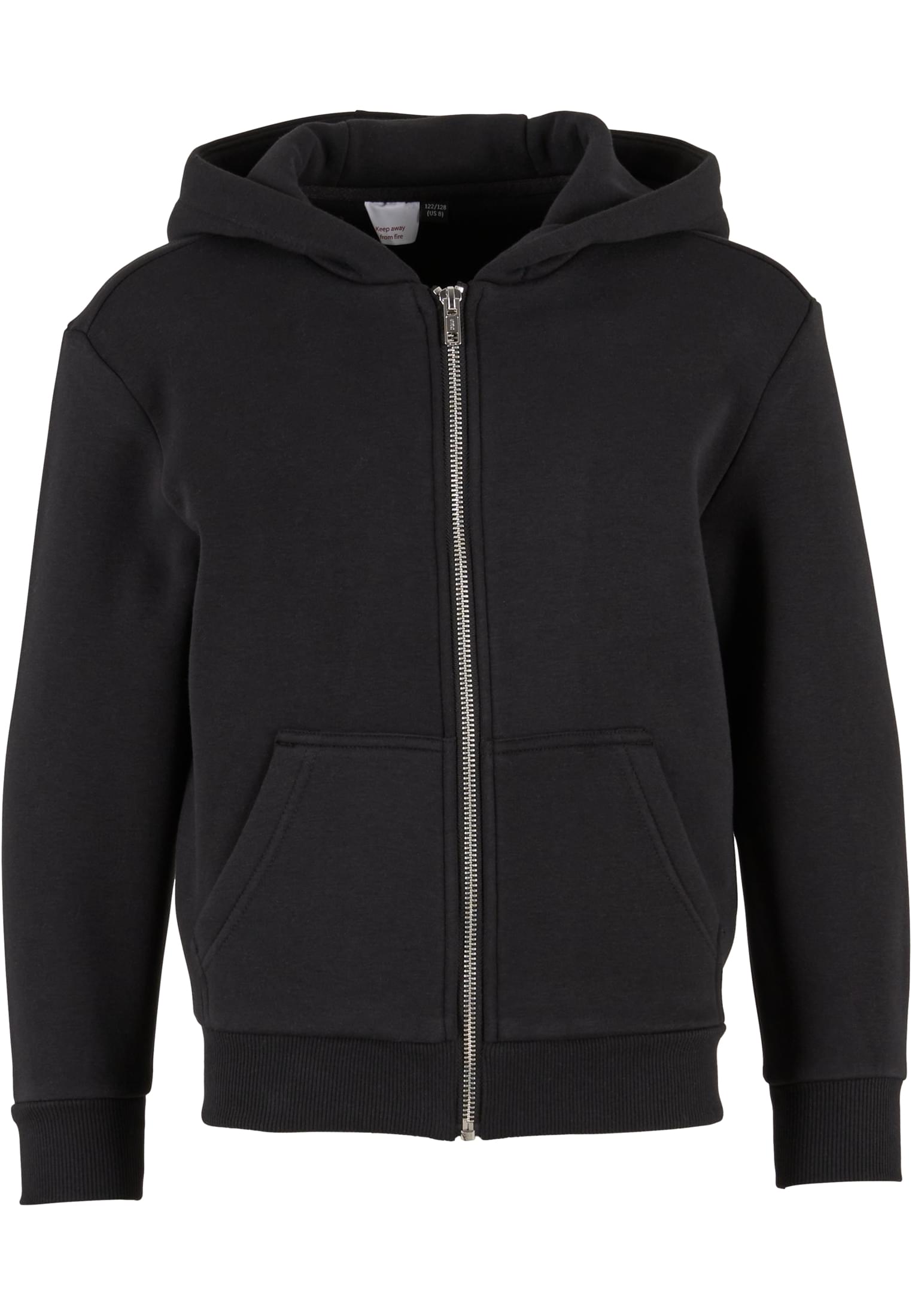 Kids Fluffy Zip Hoody black | black