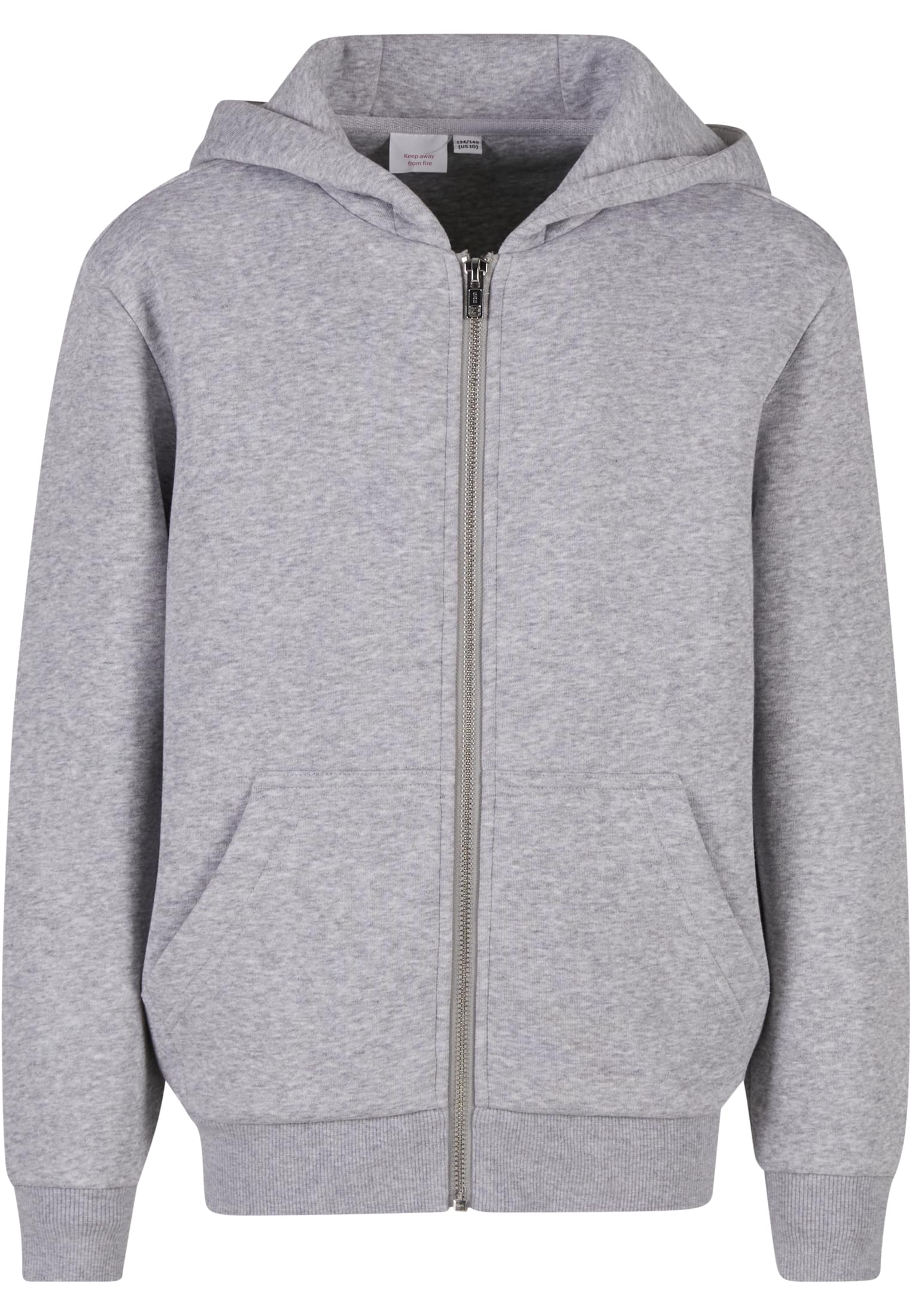 Kids Fluffy Zip Hoody heathergrey | heathergrey