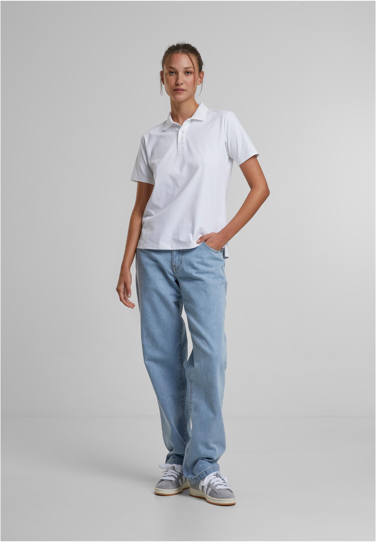 Ladies Sorona Polo Tee white | white