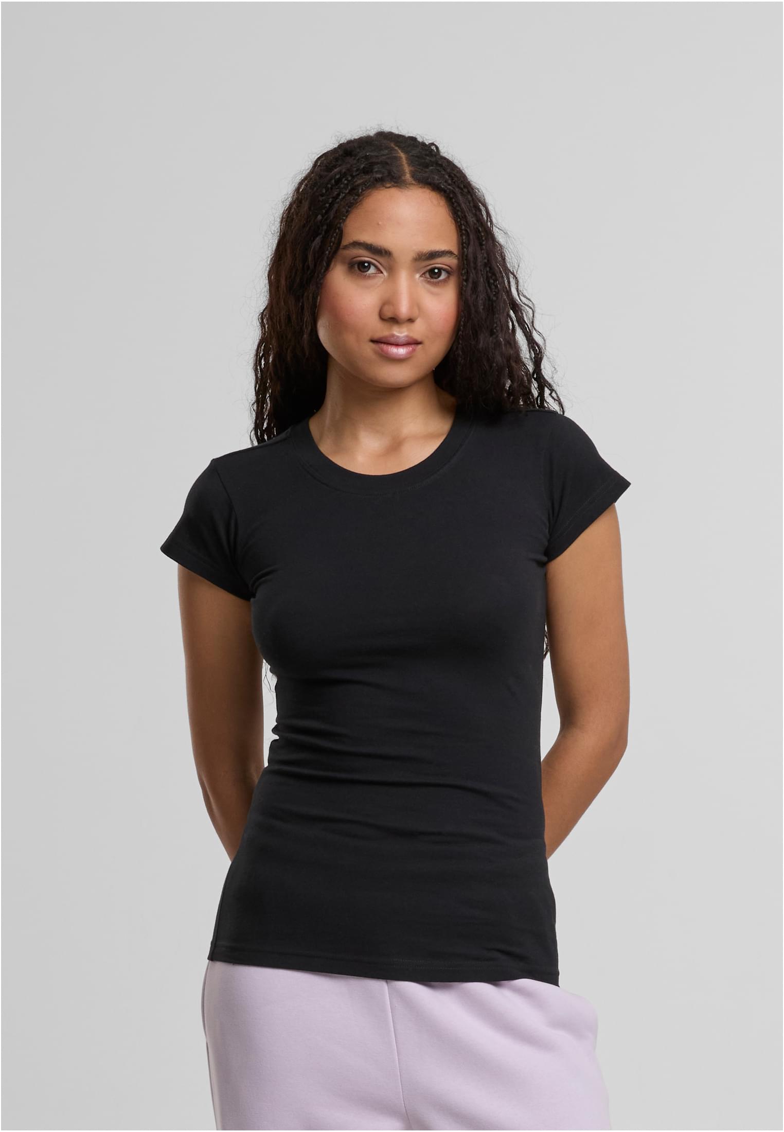 Ladies Stretch Tee black | black