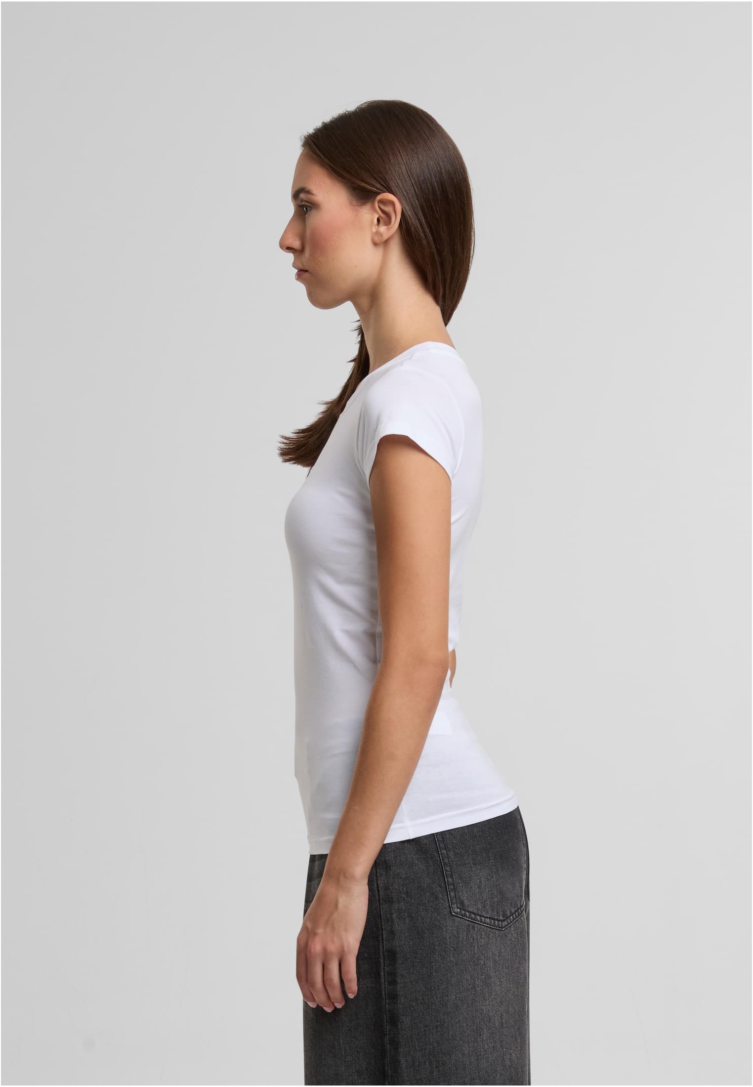 Ladies Stretch Tee white | white
