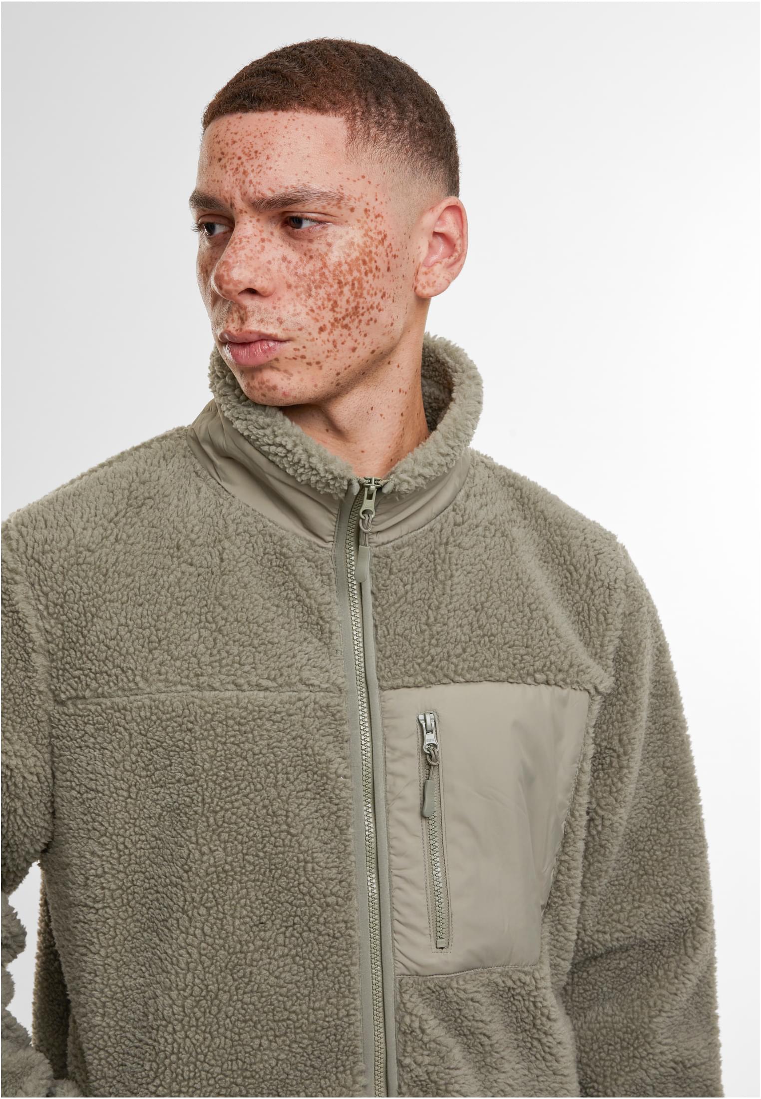Bonded Sherpa Jacket paleolive | paleolive