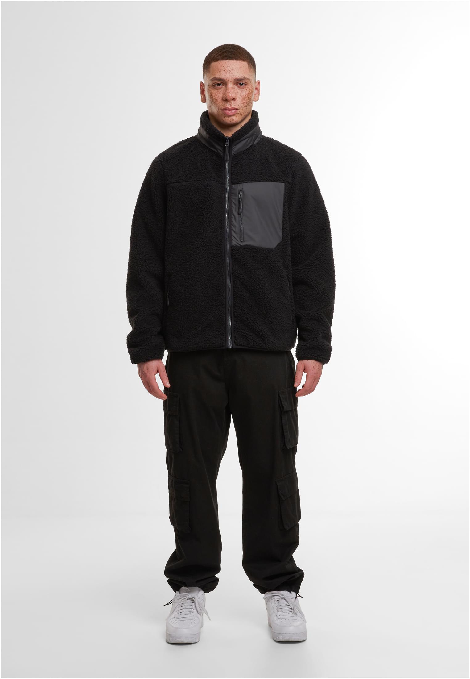Bonded Sherpa Jacket black | black