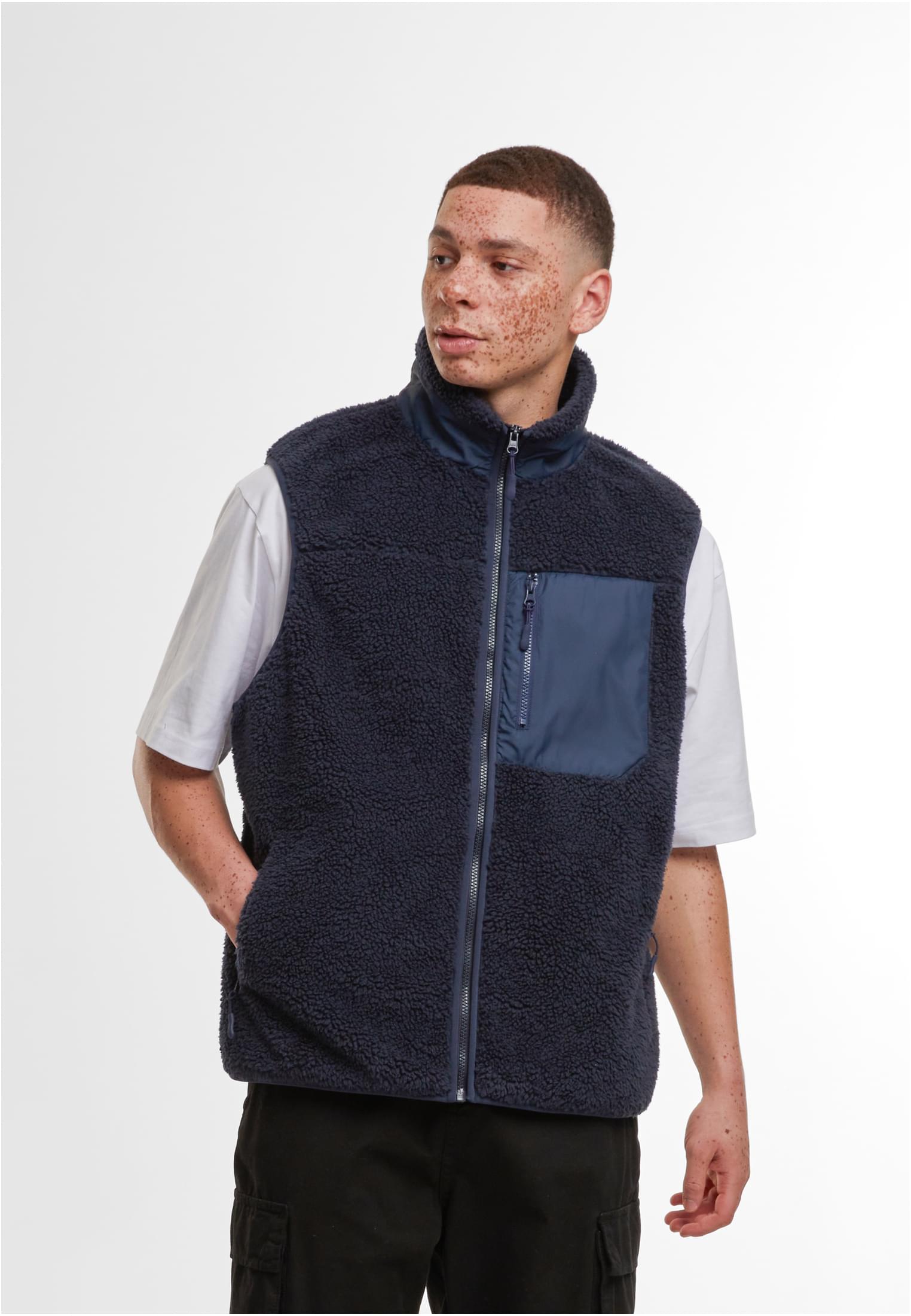 Bonded Sherpa Vest navy | navy