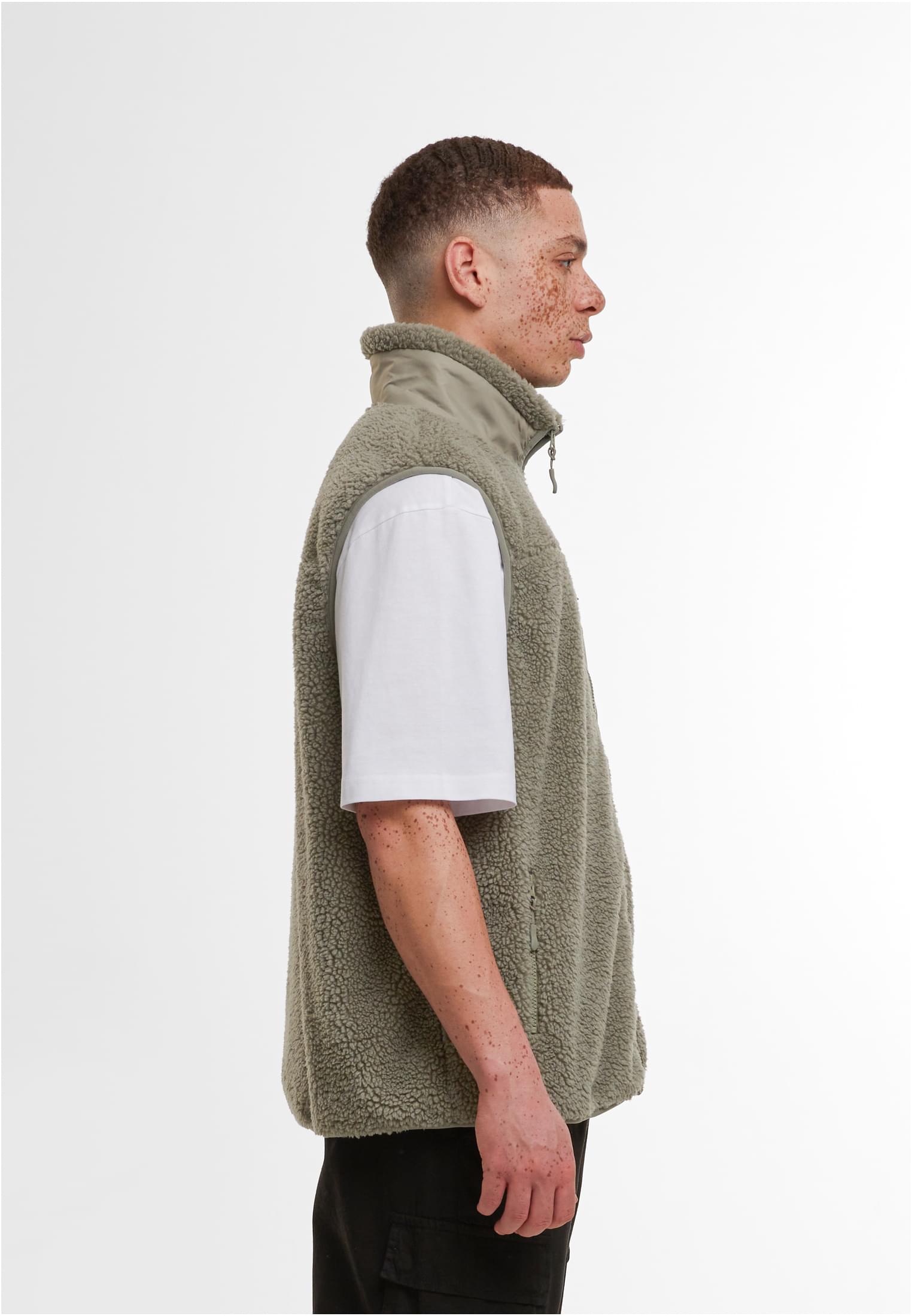 Bonded Sherpa Vest paleolive | paleolive