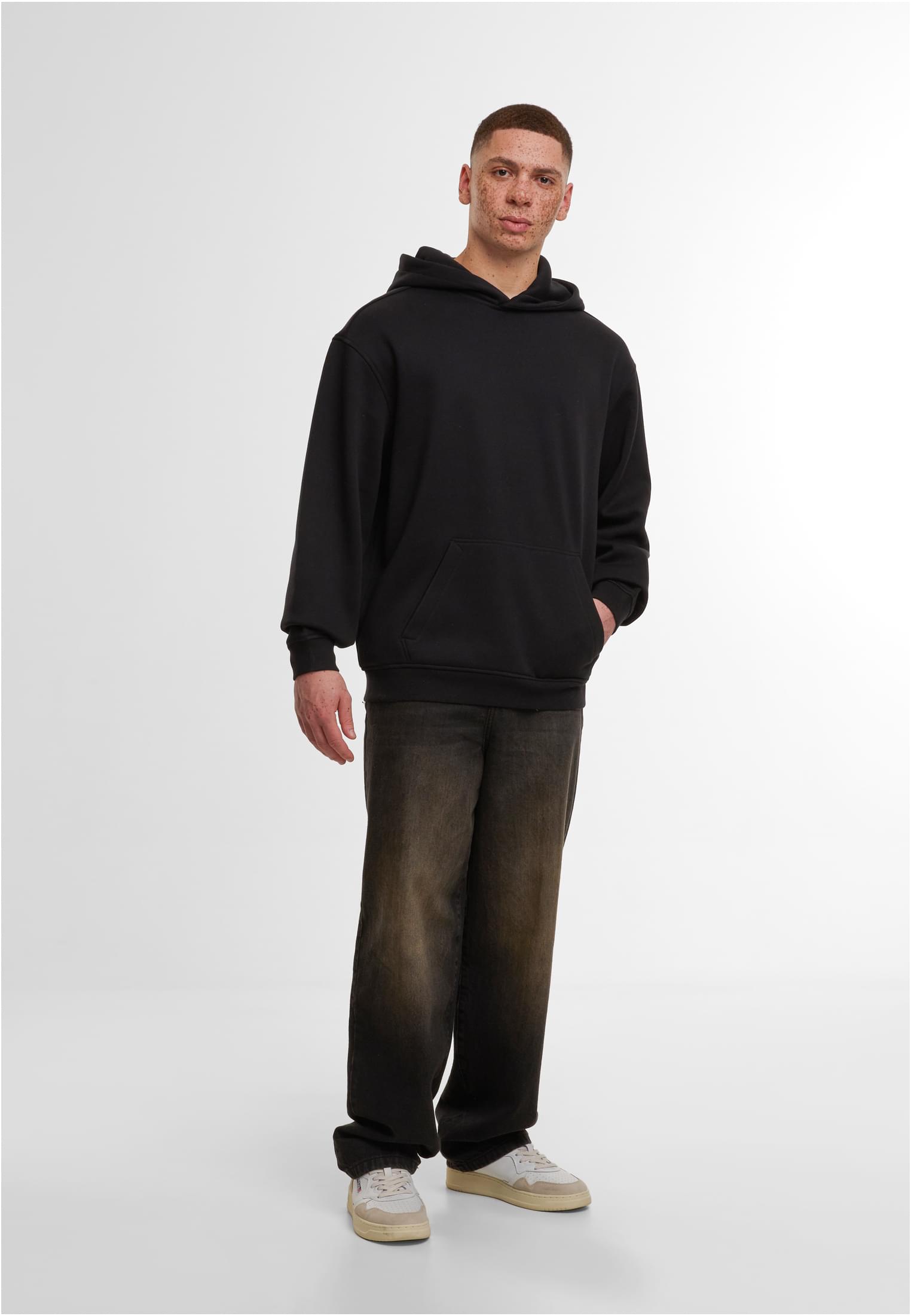 Loose Fit Hoody black | black