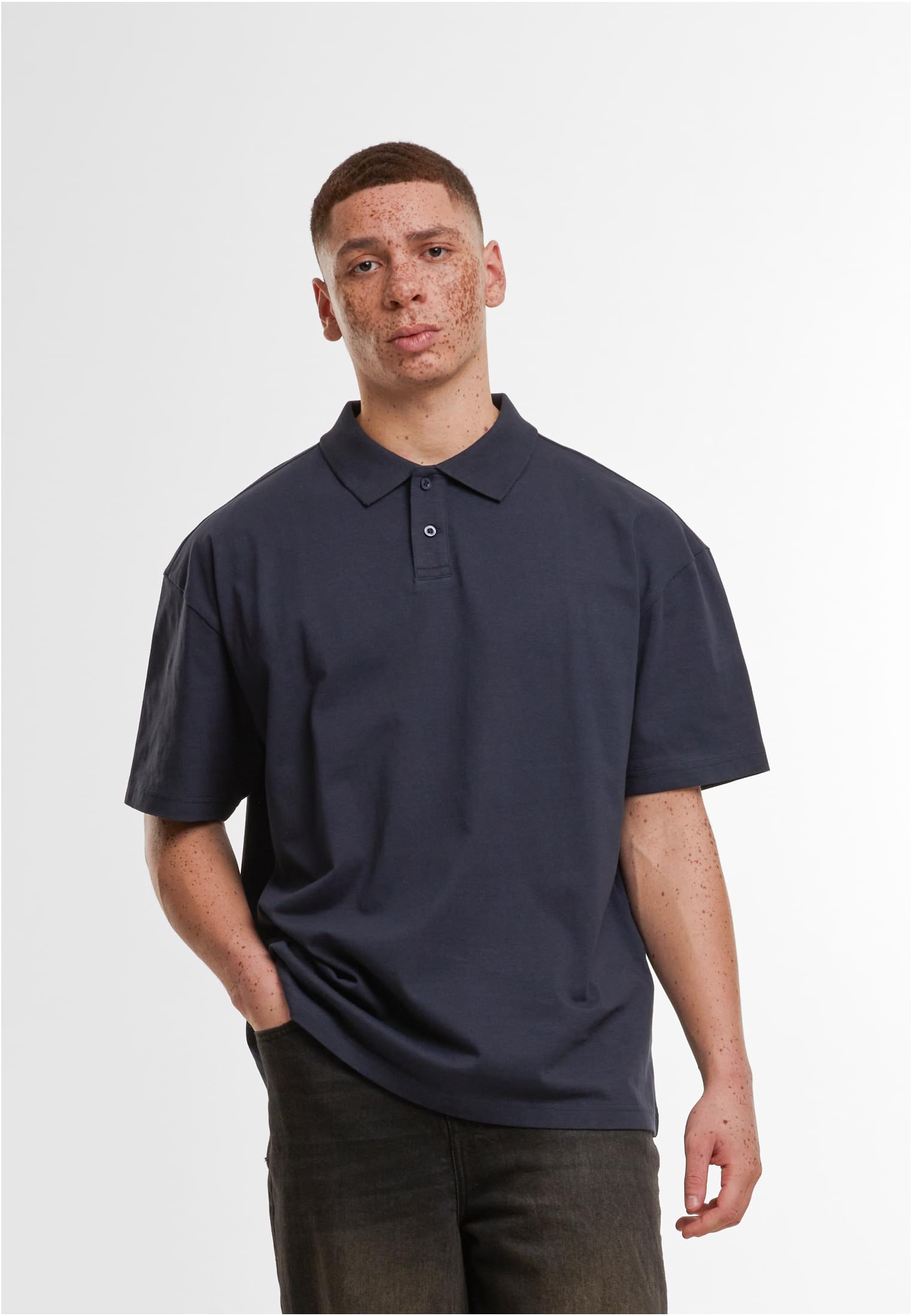 Oversized Polo Shirt navy | navy