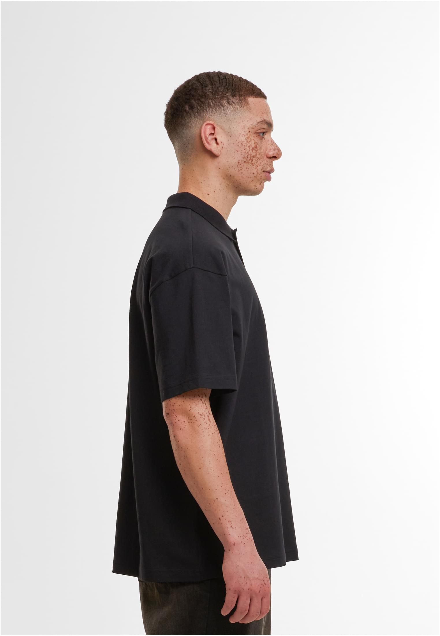 Oversized Polo Shirt black | black