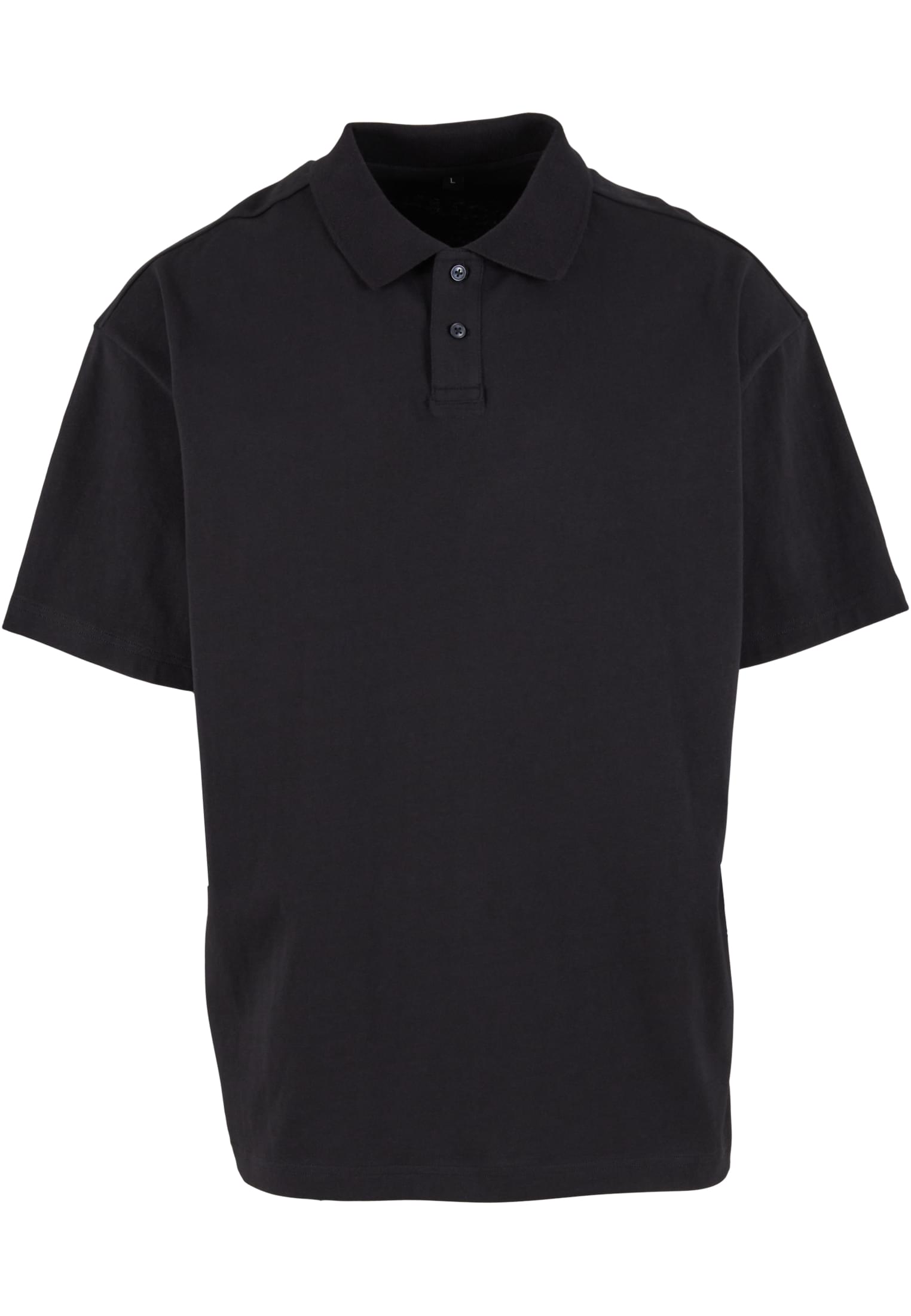 Oversized Polo Shirt black | black