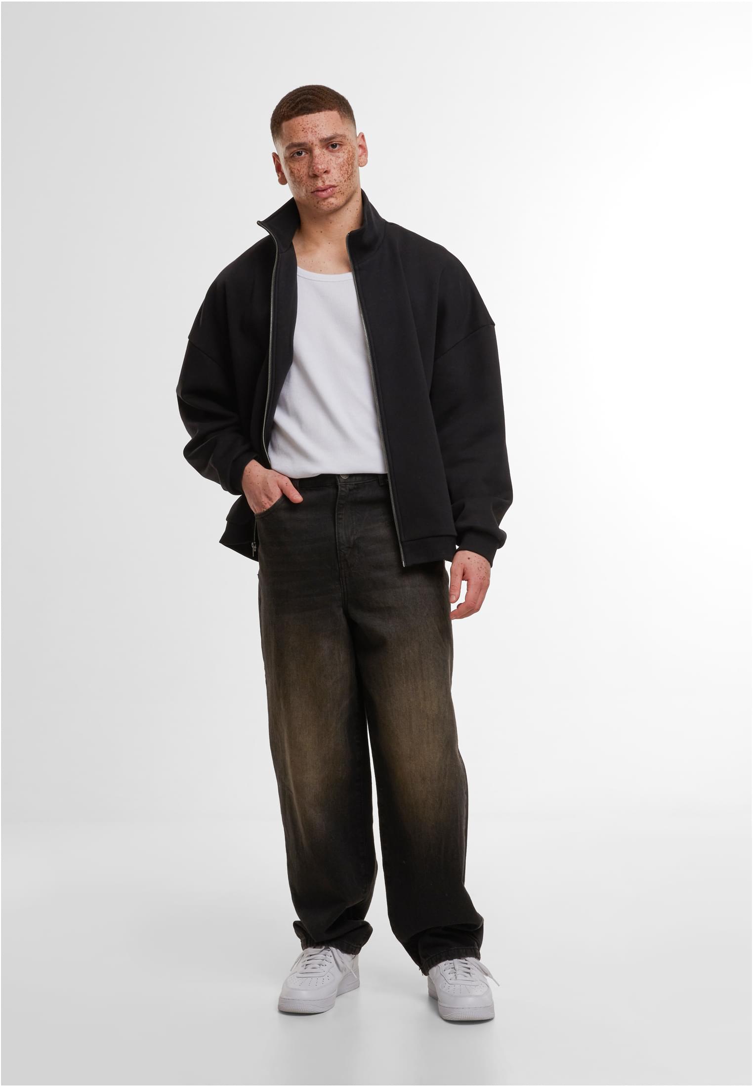 Oversized Zip jacket black | black