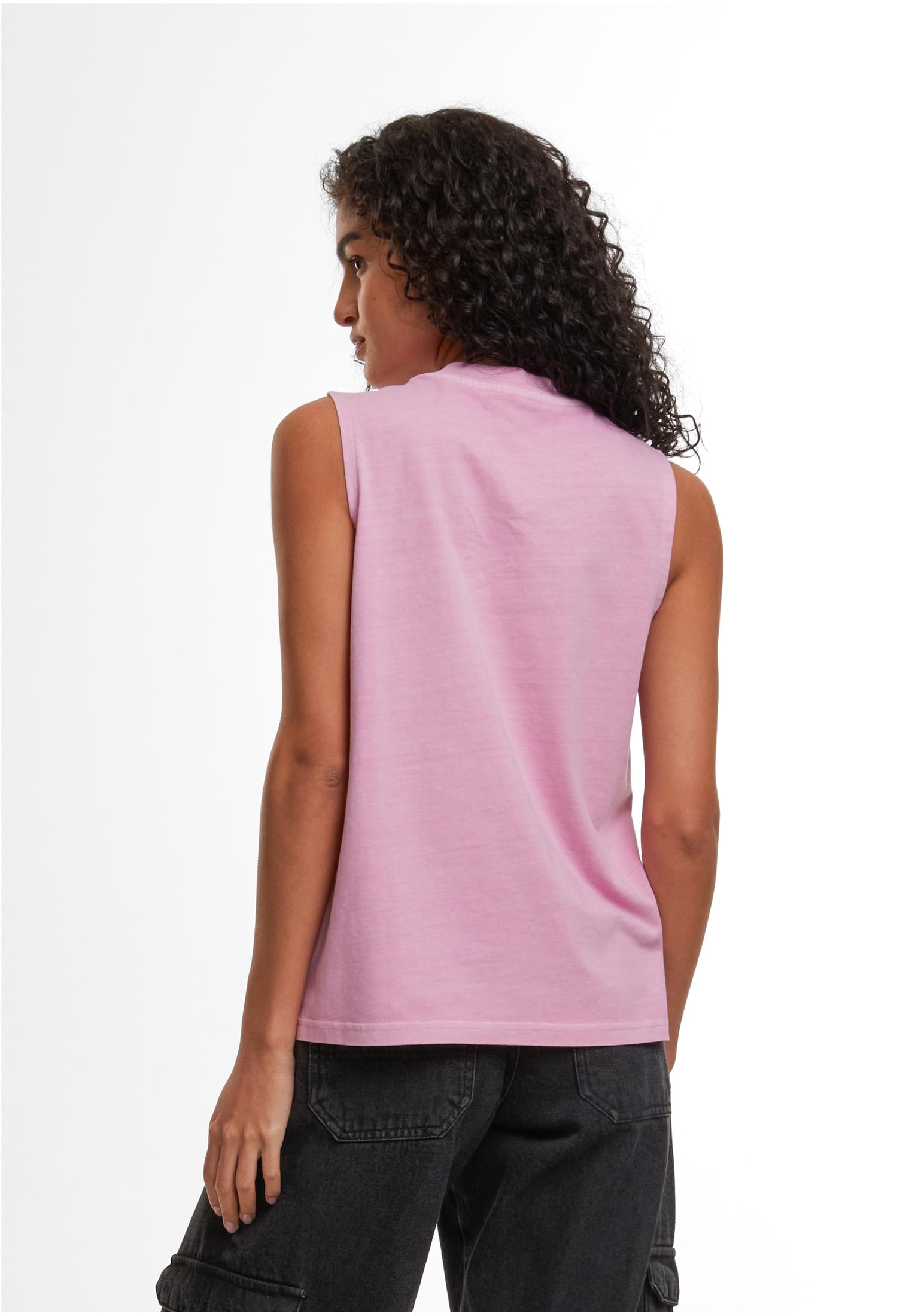 Ladies Vintage Washed Sleeveless Tee coolpink | coolpink