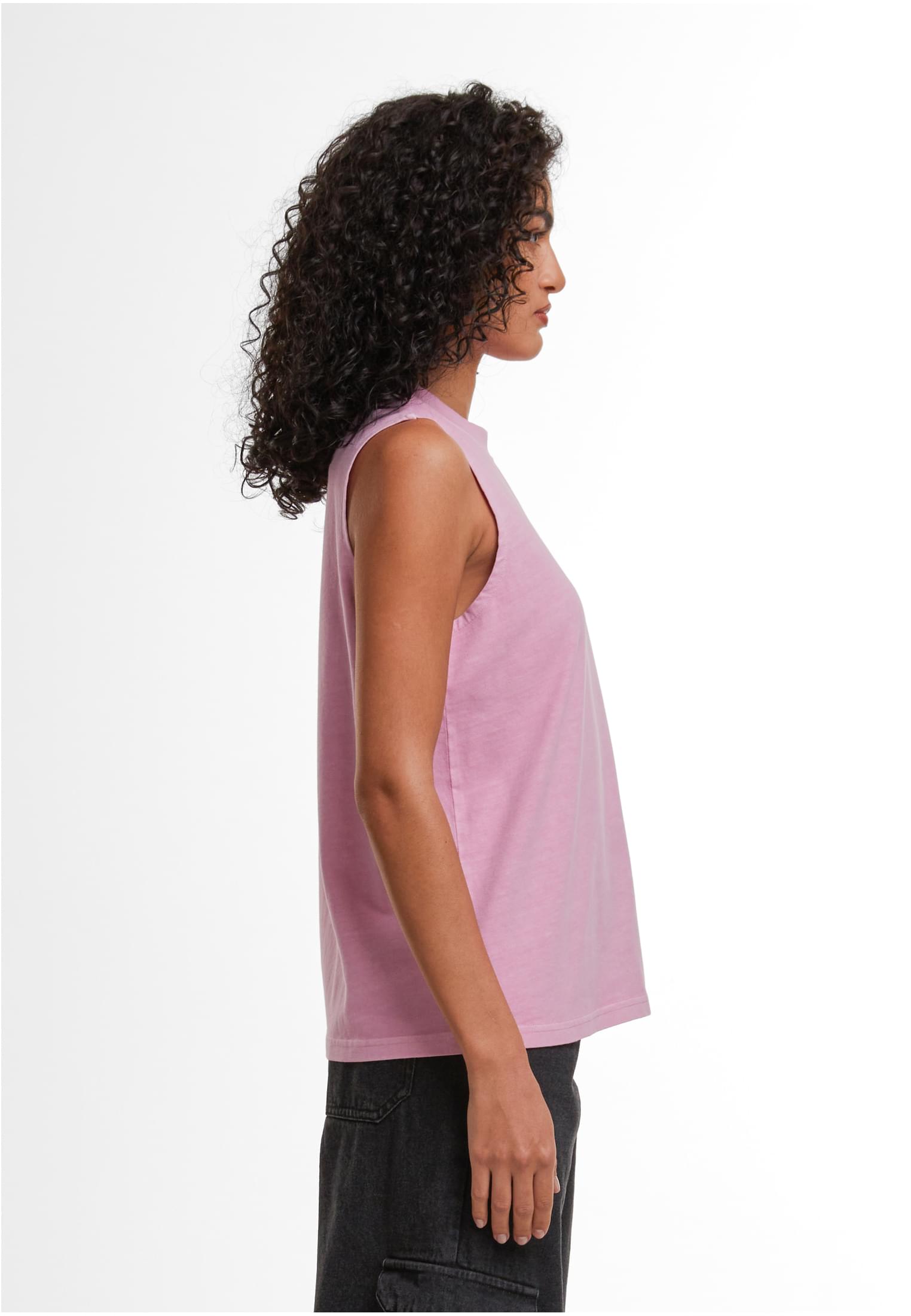 Ladies Vintage Washed Sleeveless Tee coolpink | coolpink