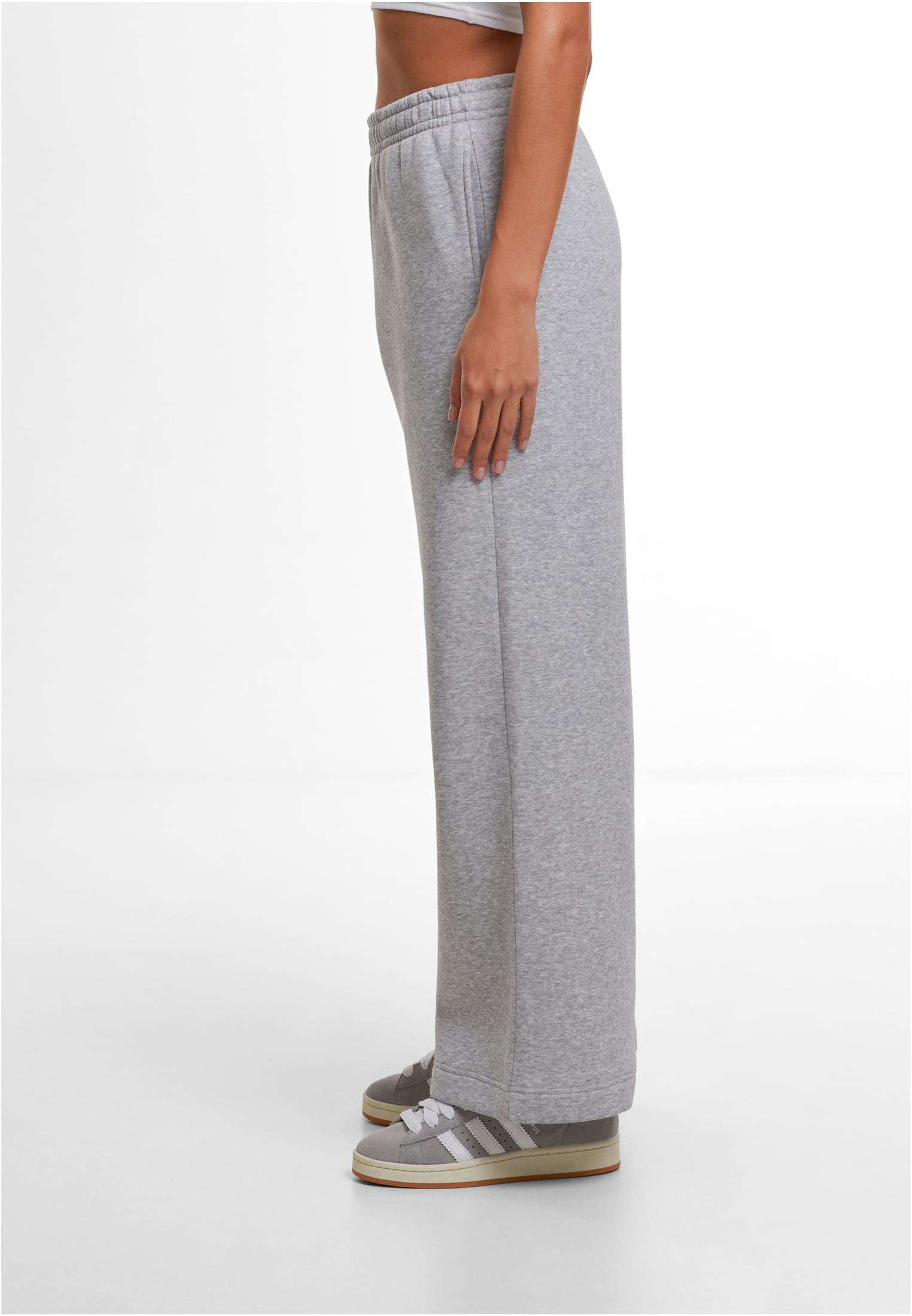 Ladies Wideleg Sweatpants heathergrey | heathergrey