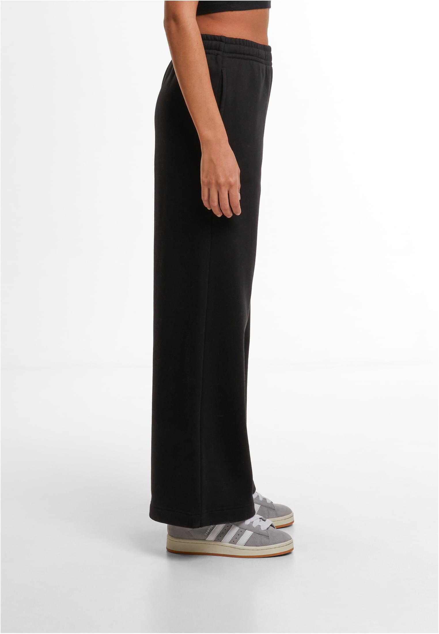 Ladies Wideleg Sweatpants black | black