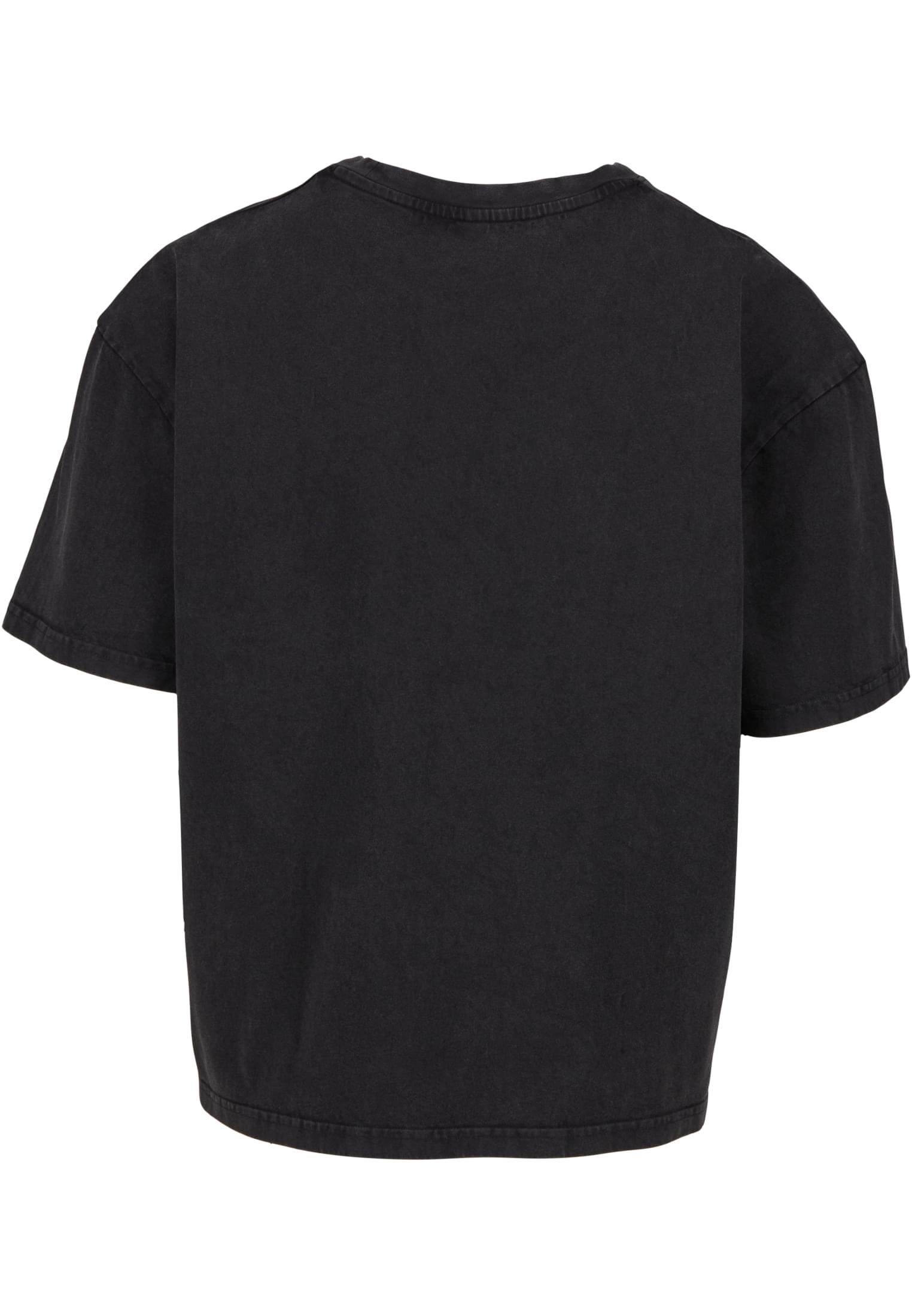 Vintage Cropped Heavy Oversize Tee black | black