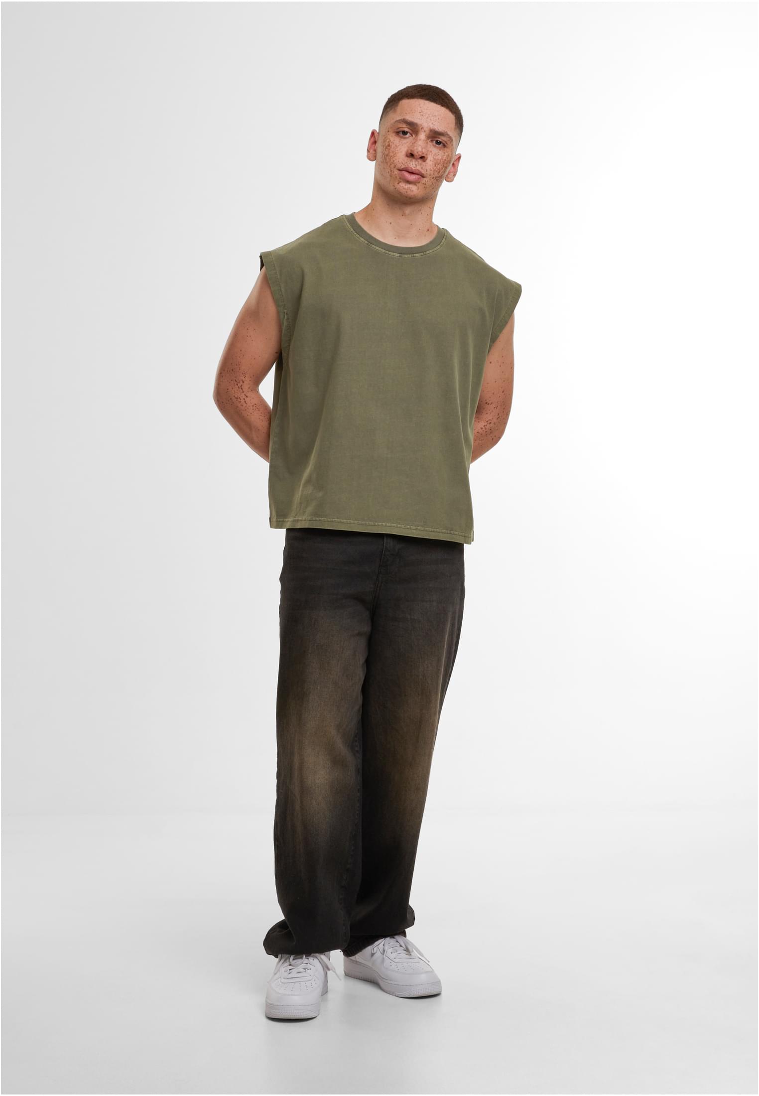 Vintage Cropped Heavy Sleeveless Tee warmkhaki | warmkhaki