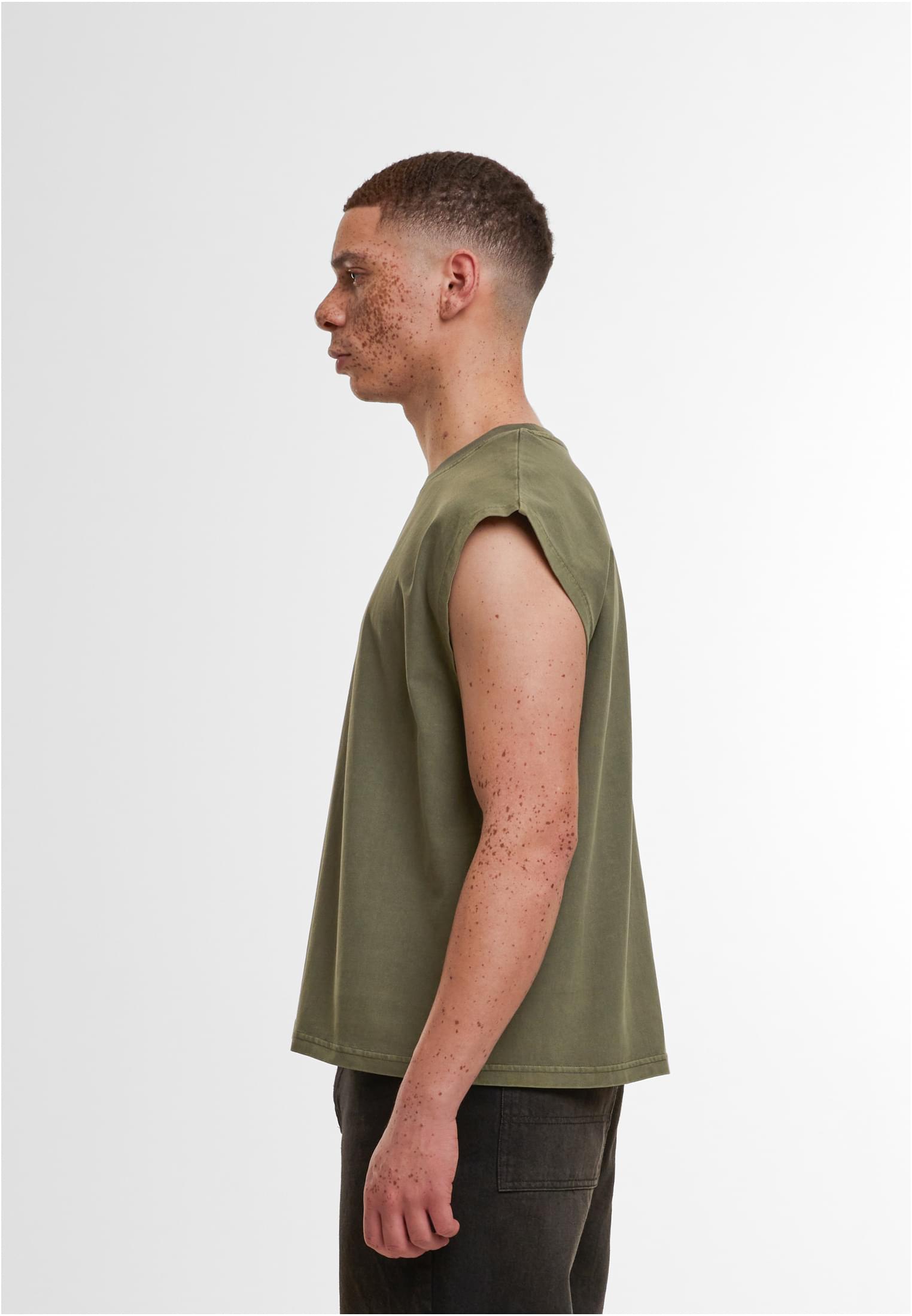 Vintage Cropped Heavy Sleeveless Tee warmkhaki | warmkhaki
