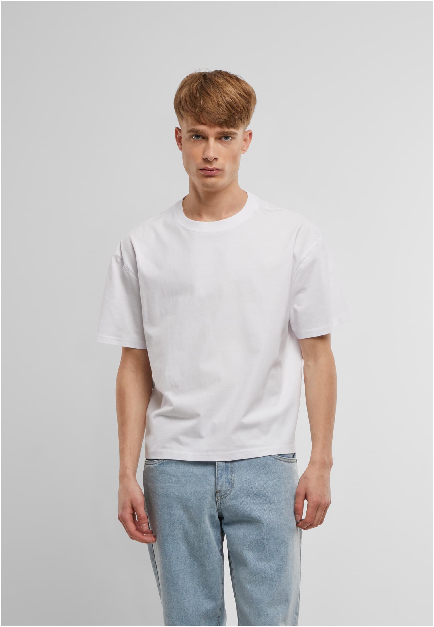 Cropped Oversize Tee white | white