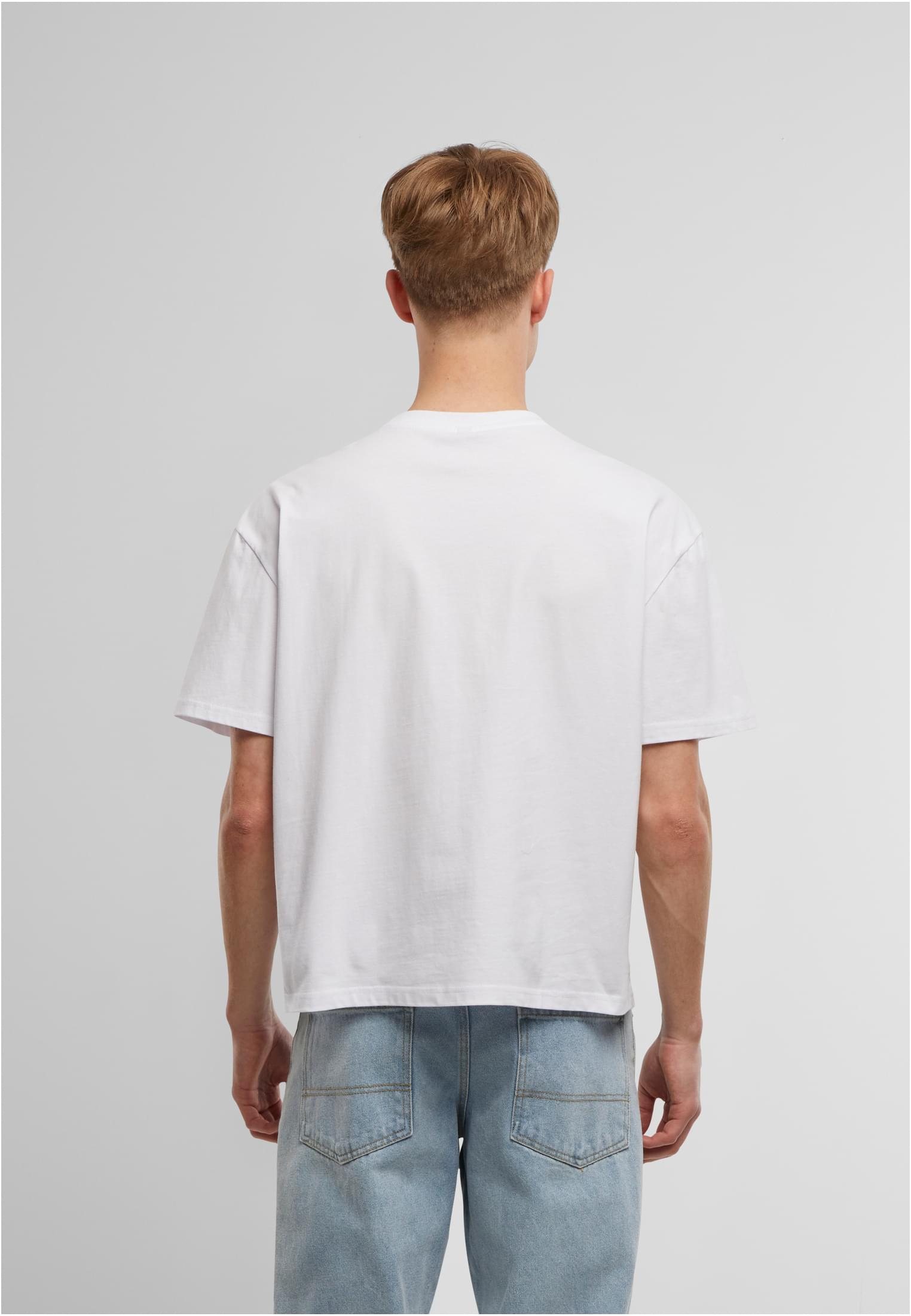 Cropped Oversize Tee white | white
