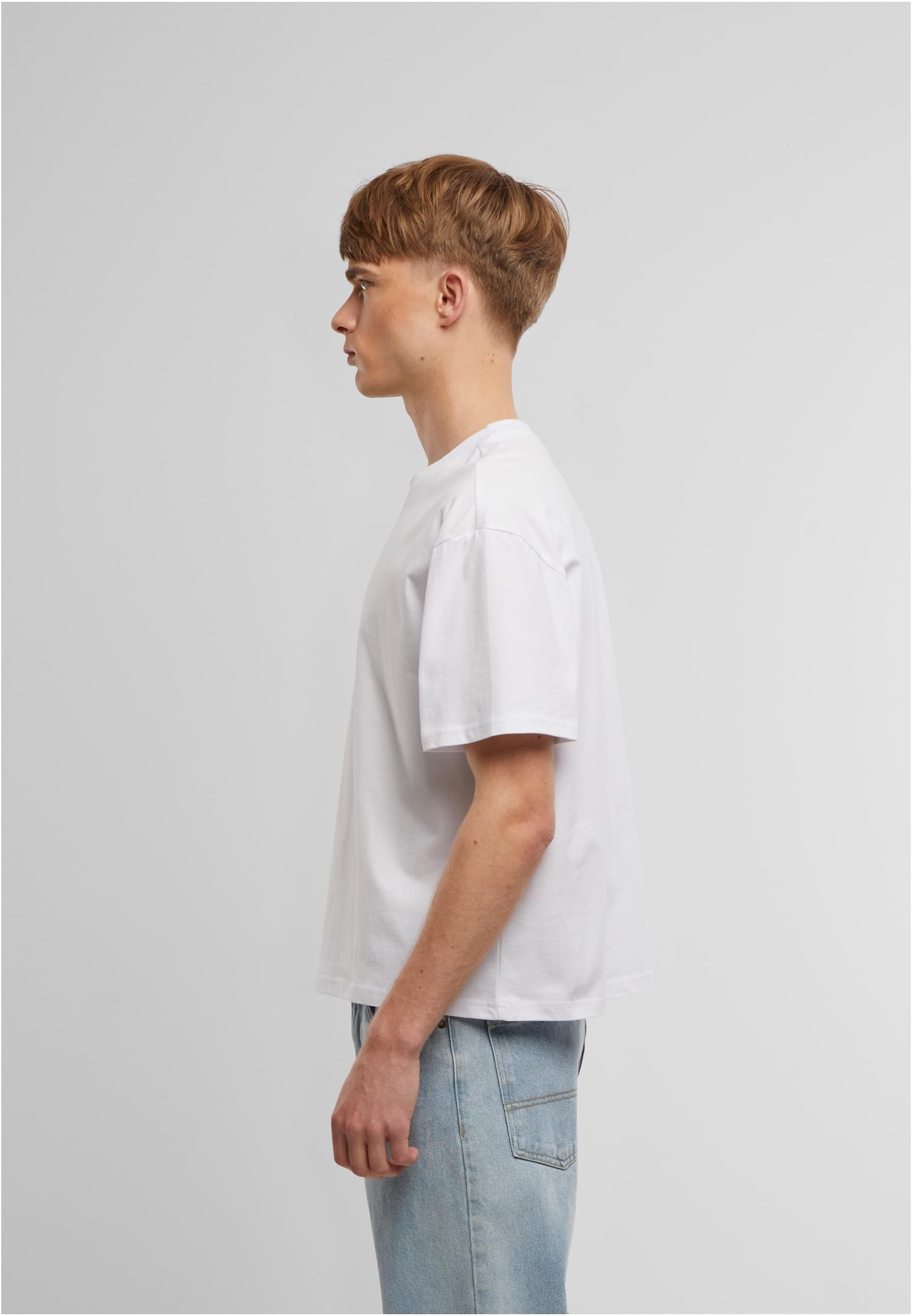 Cropped Oversize Tee white | white
