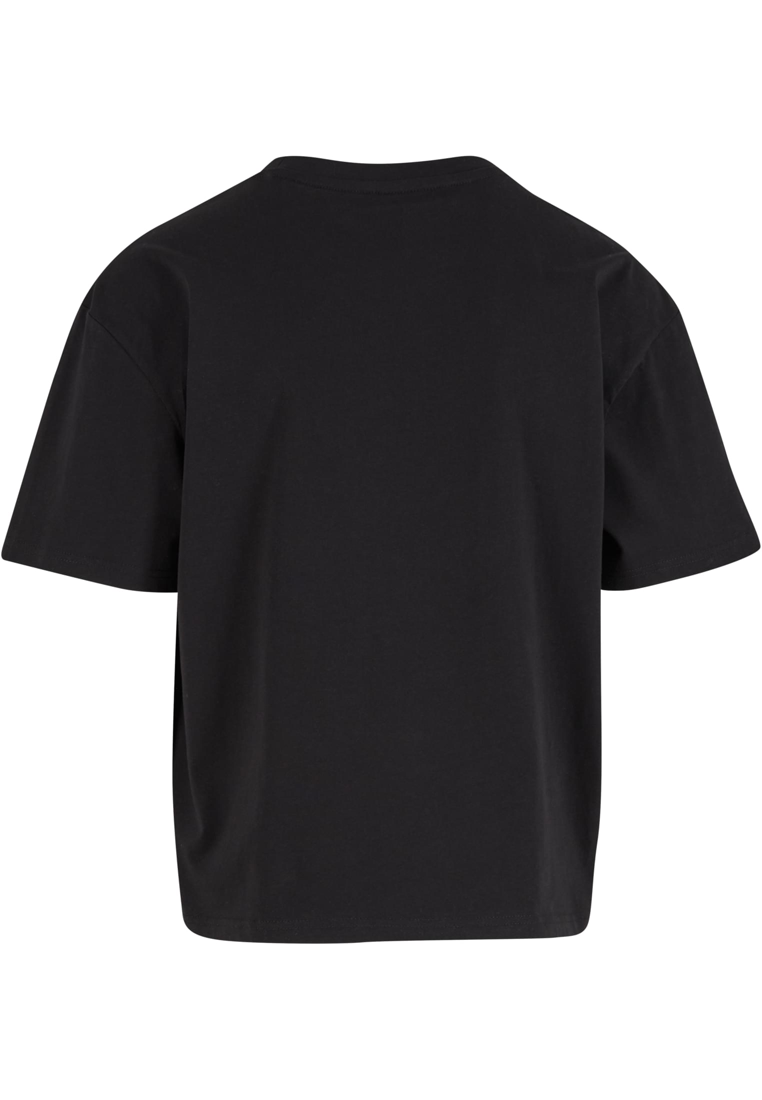 Cropped Oversize Tee black | black
