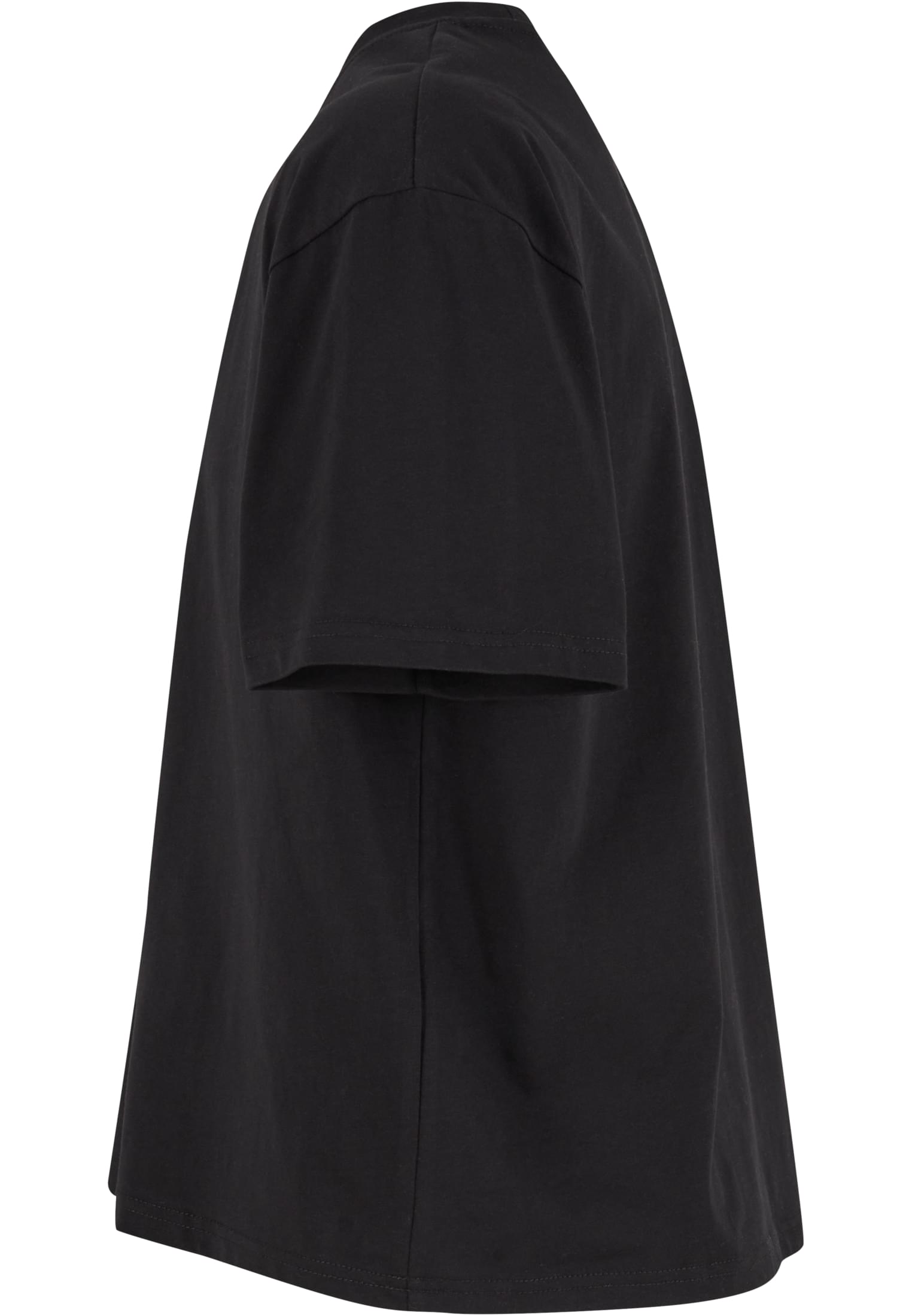 Cropped Oversize Tee black | black