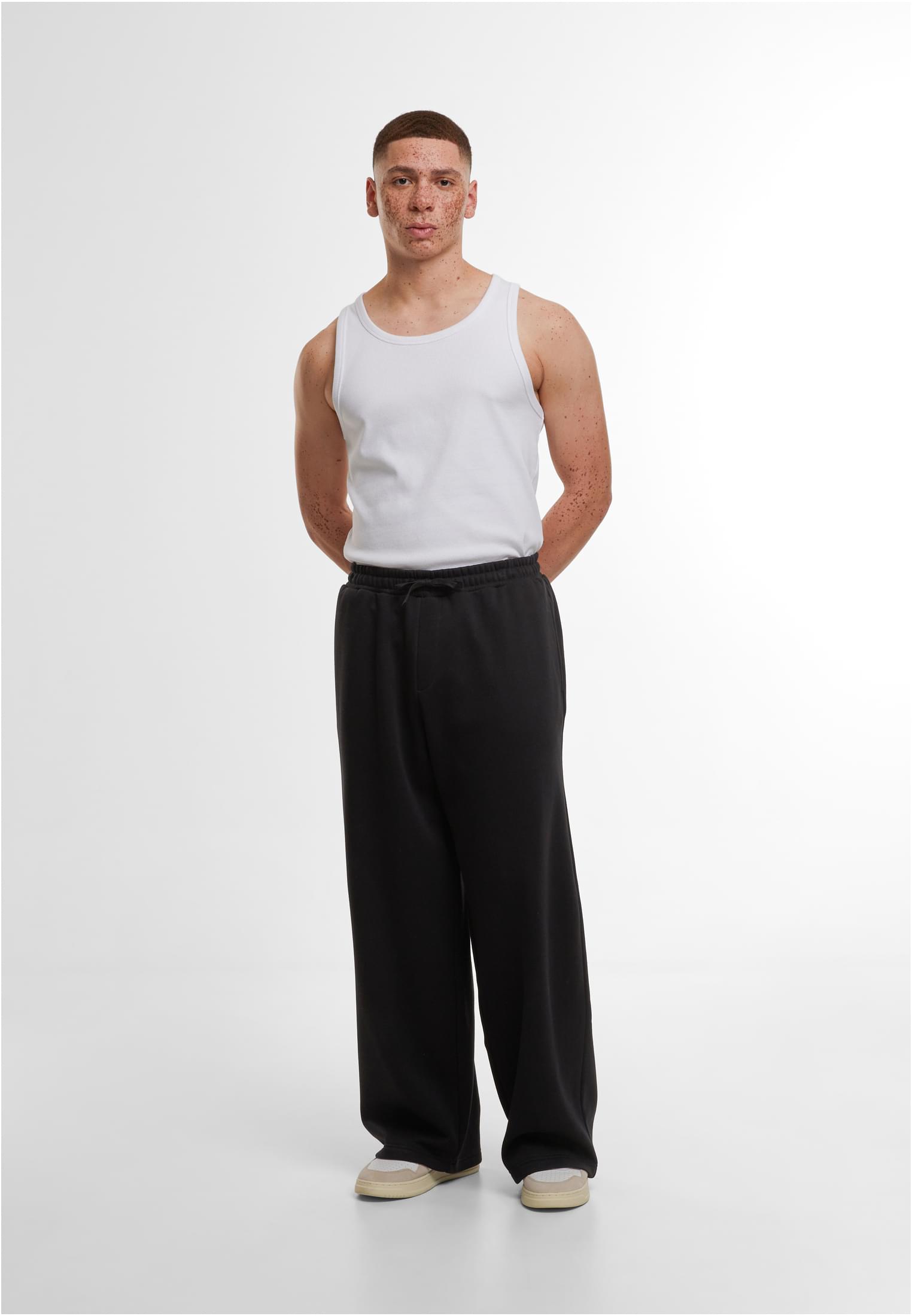Wideleg Sweatpants black | black