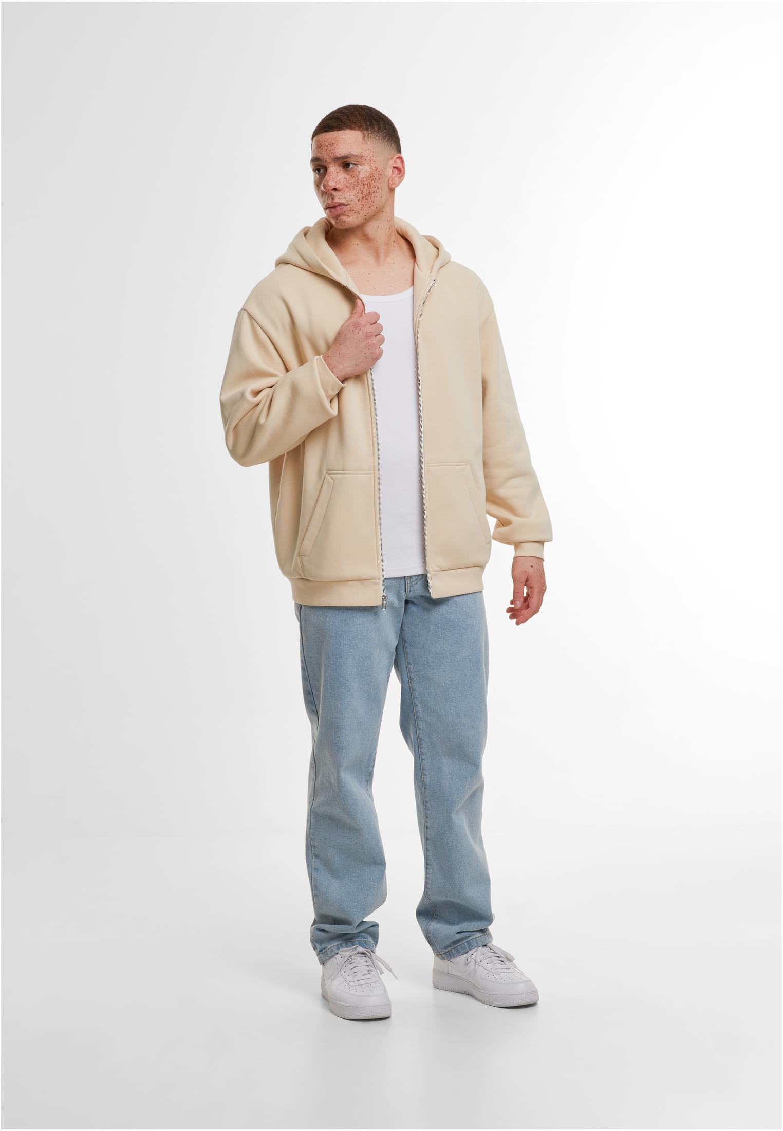 Loose Fit Zip Hoody sand | sand