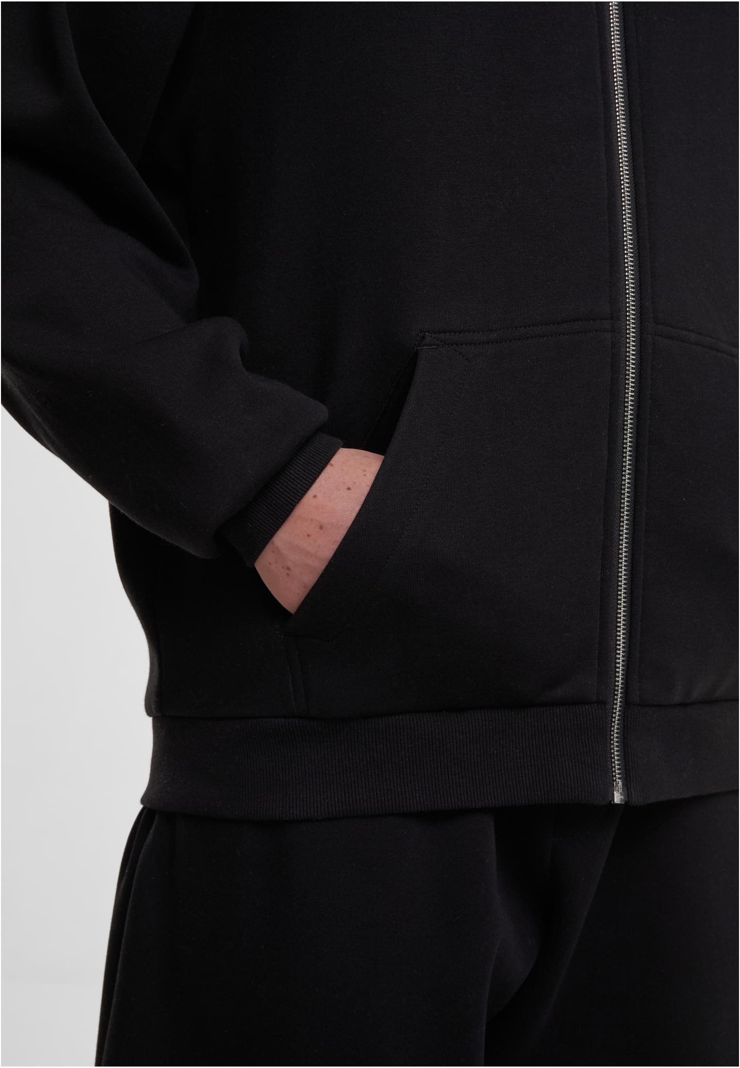Loose Fit Zip Hoody black | black