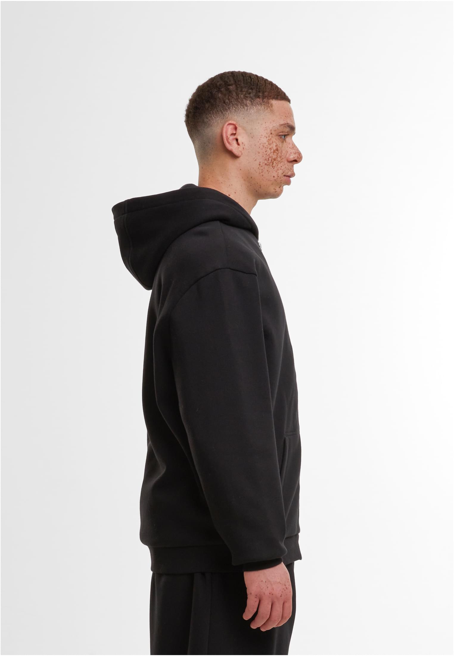 Loose Fit Zip Hoody black | black